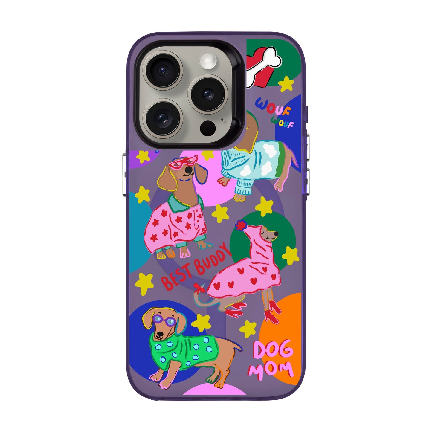 DOG MOM-iPhone 15 Pro Hold Kılıf MagSafe Özellikli