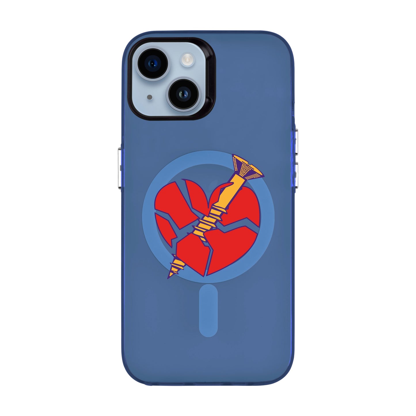 BROKEN HEART-iPhone 14 Hold Kılıf MagSafe Özellikli
