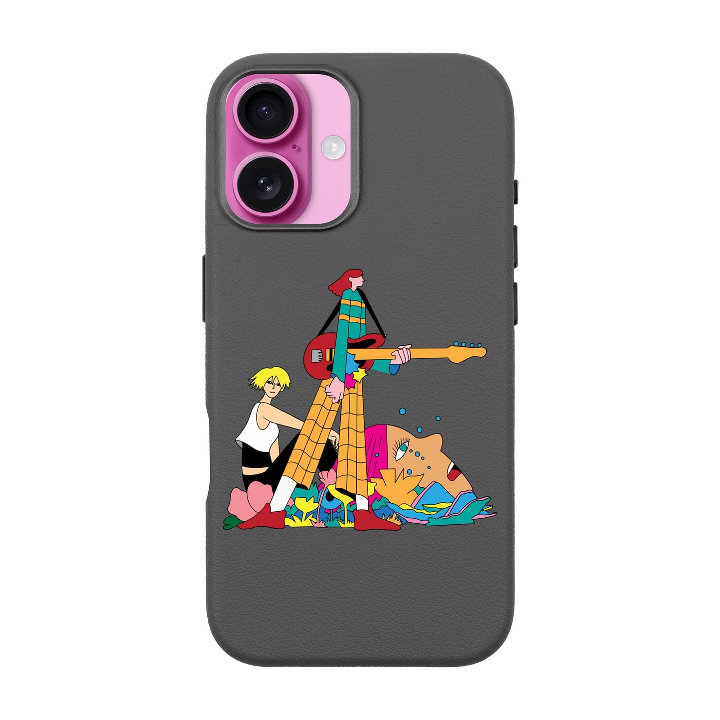 HER BAND-iPhone 16 Leather Premium Kılıf MagSafe Özellikli