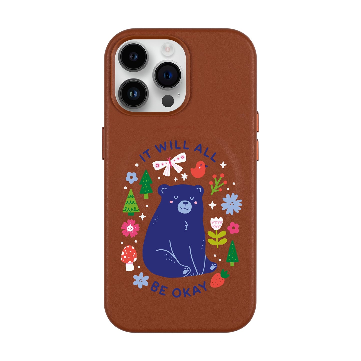 BE OKEY-iPhone 14 Pro Max Leather Kılıf MagSafe Özellikli