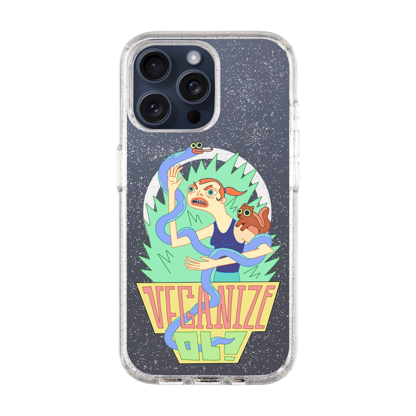 VEGANİZE-iPhone 15 Pro Max Shiny Kılıf MagSafe Özellikli