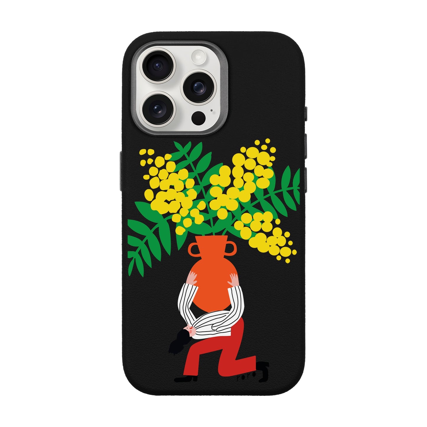 VASE-iPhone 15 Pro Max Leather Premium Kılıf MagSafe Özellikli