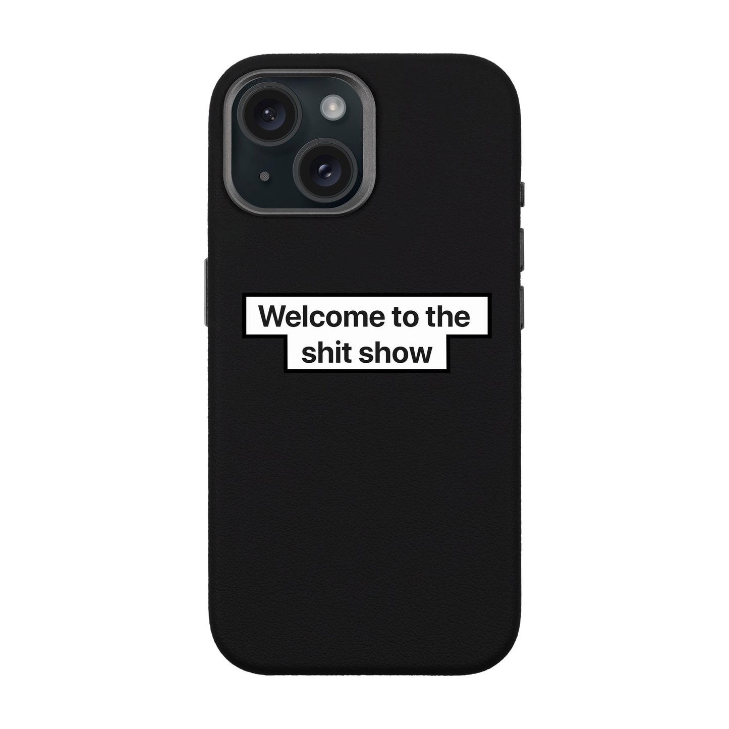 WELCOME-iPhone 15 Leather Premium Kılıf MagSafe Özellikli