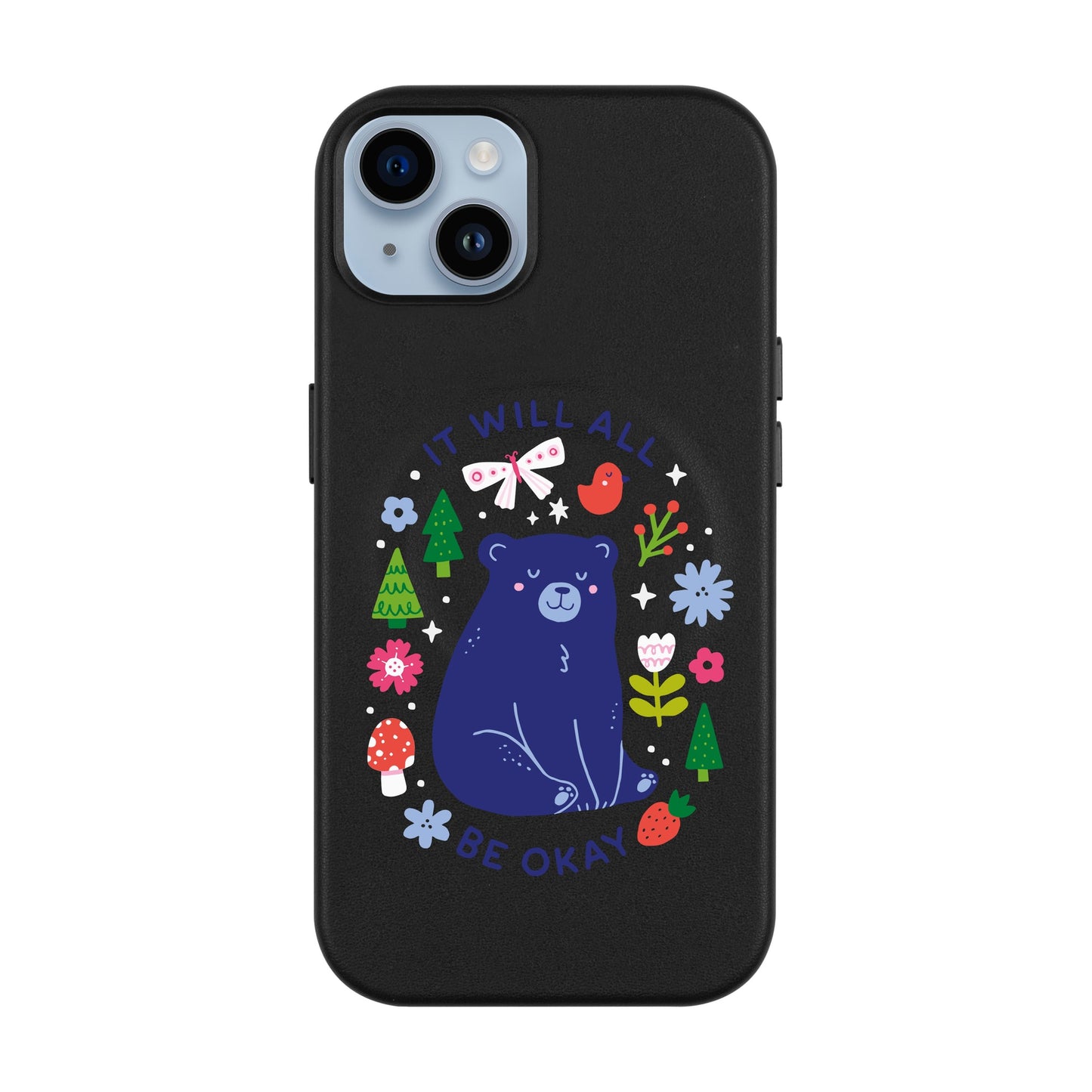 BE OKEY-iPhone 14 Plus Leather Kılıf MagSafe Özellikli