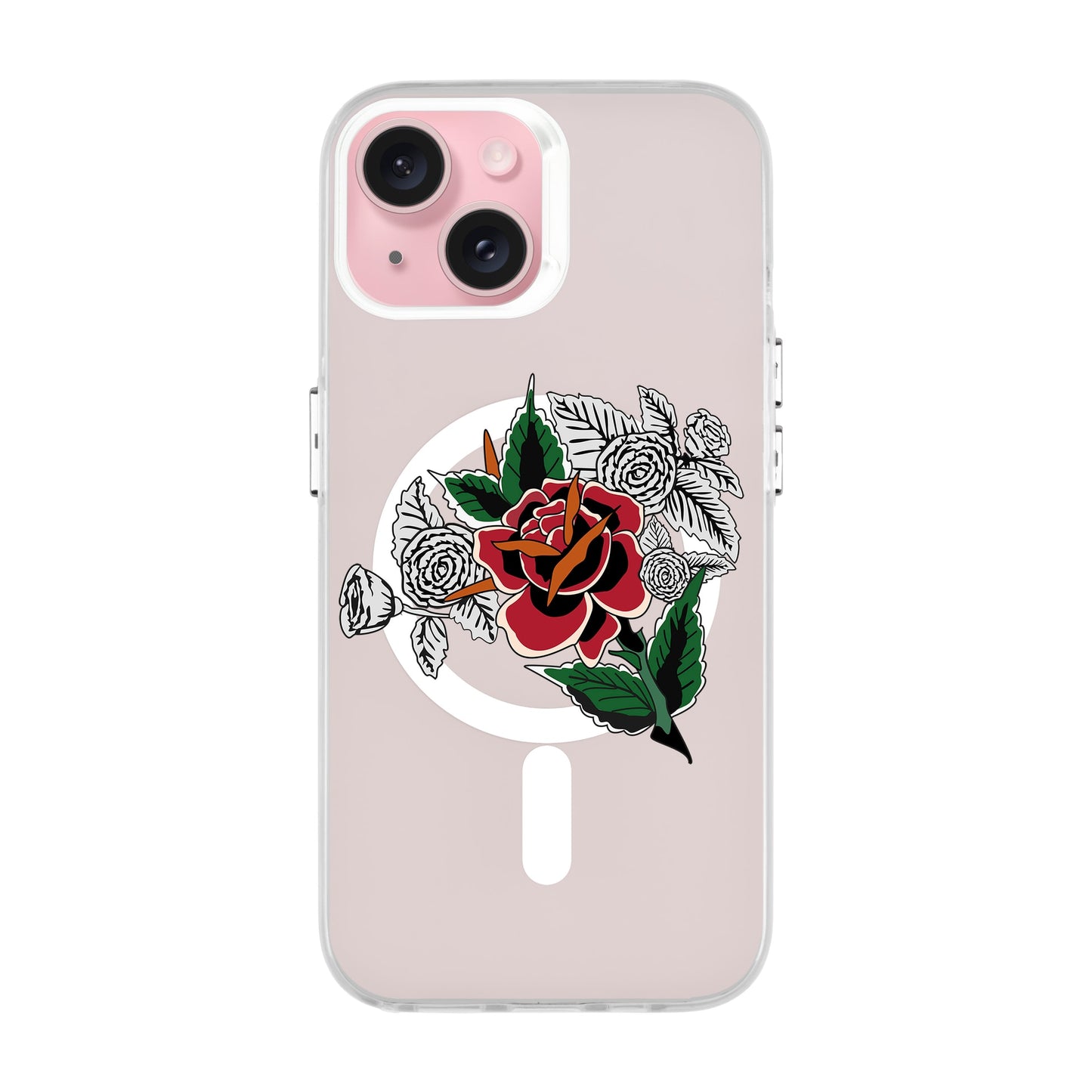 DRY ROSE-iPhone 15 Hold Kılıf MagSafe Özellikli