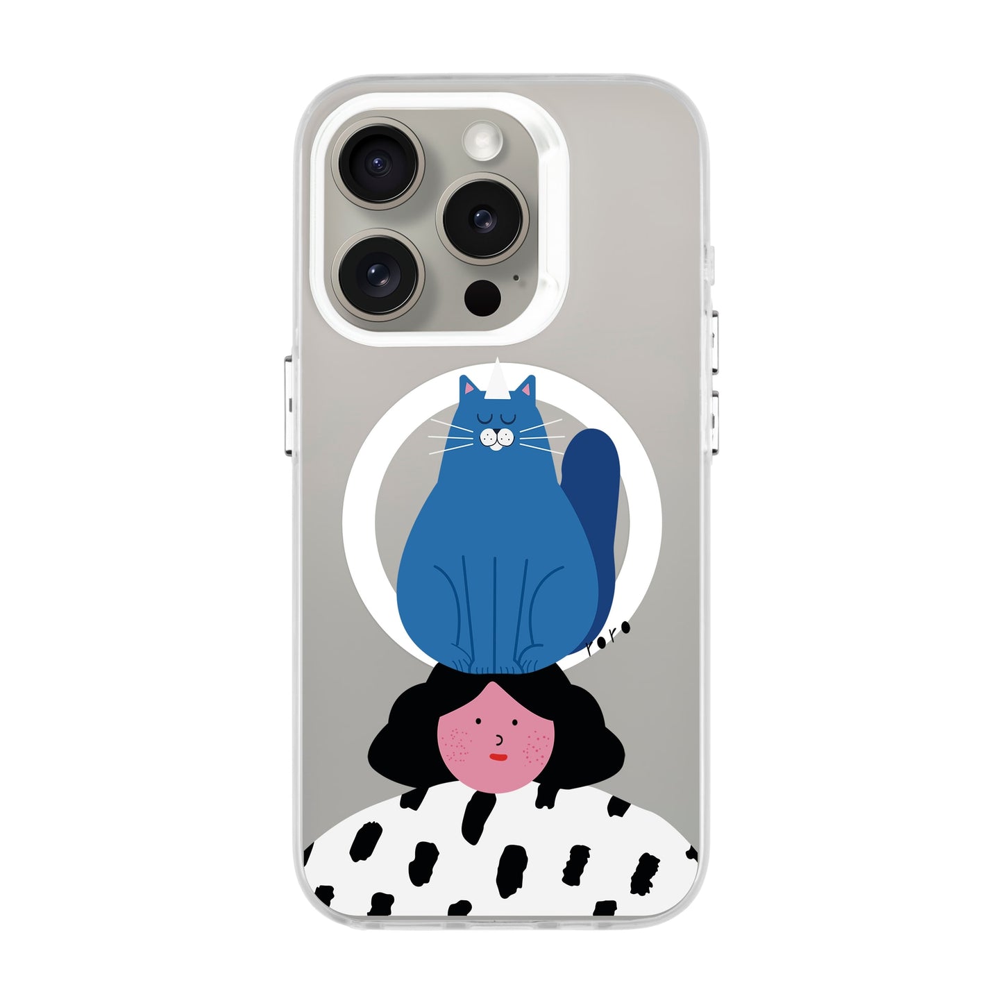NAUGHTY CAT-iPhone 15 Pro Hold Kılıf MagSafe Özellikli