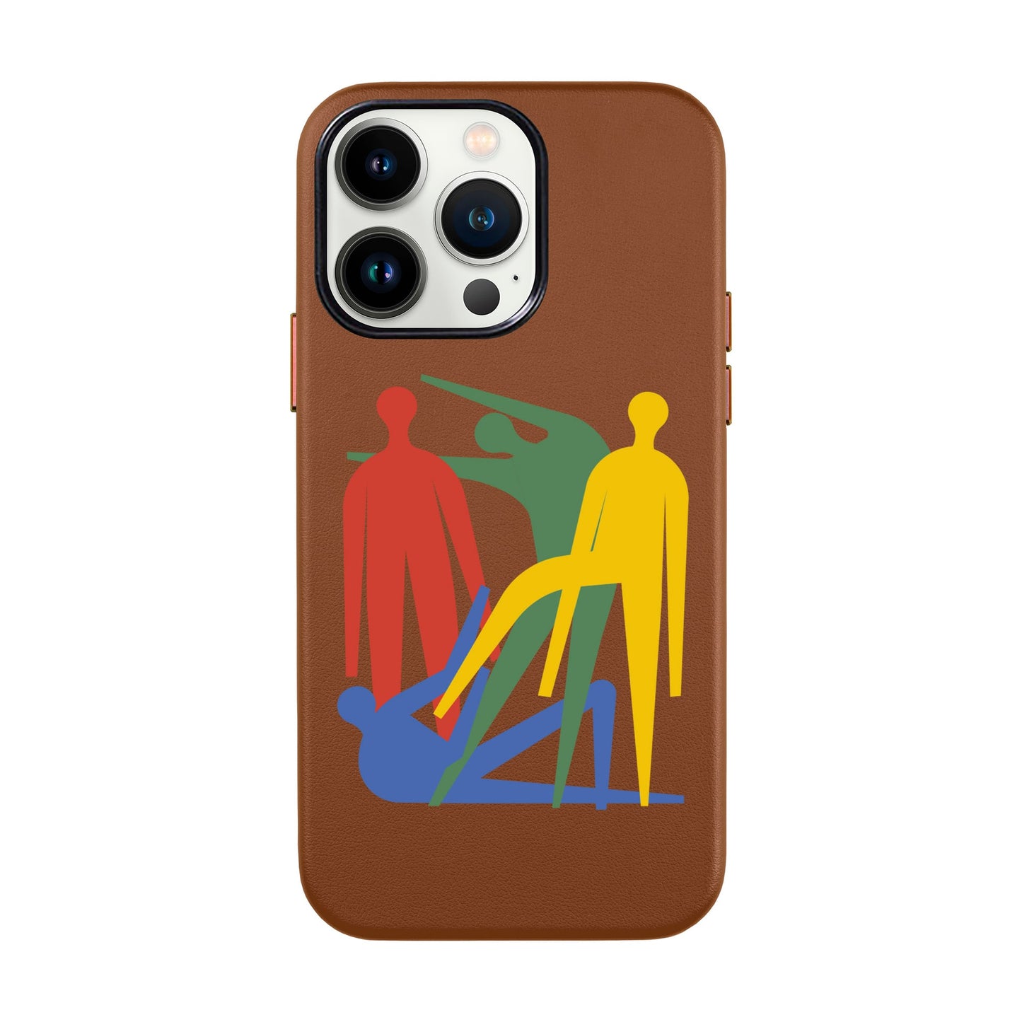 MANBOS-iPhone 13 Pro Max Leather Kılıf