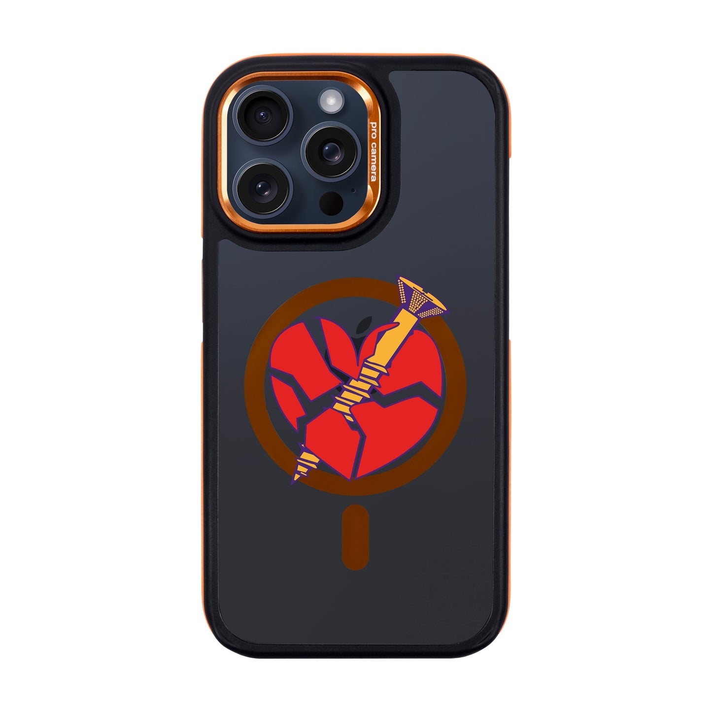 BROKEN HEART-Dark Kılıf MagSafe Özellikli - iPhone 15 Pro Max