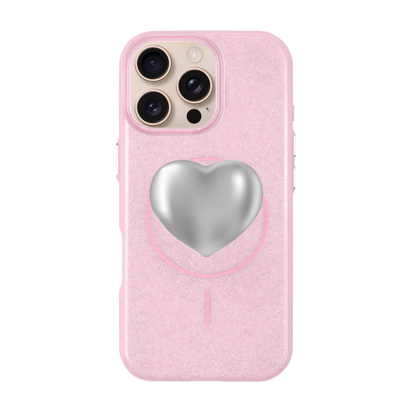 SILVER HEART-iPhone 16 Pro Max Radiant Kılıf MagSafe Özellikli
