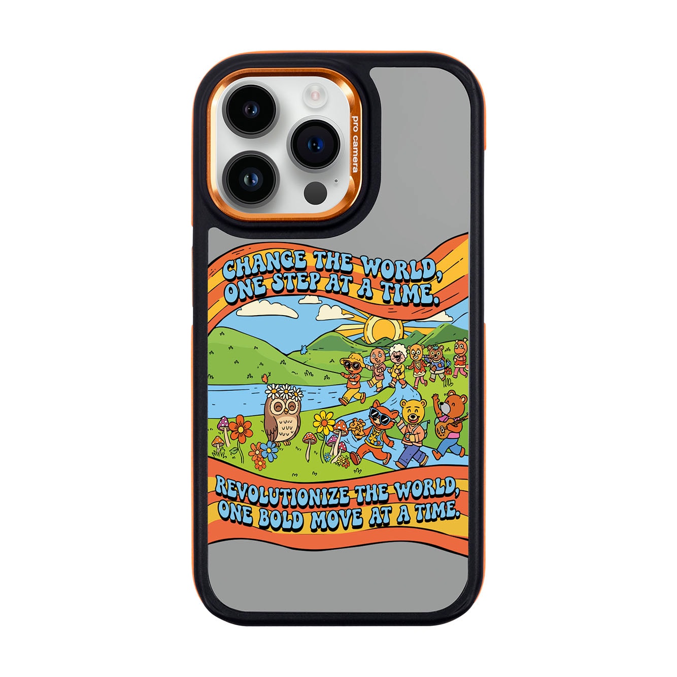 CHANGE THE WORLD-iPhone 14 Pro Max Dark Kılıf MagSafe Özellikli