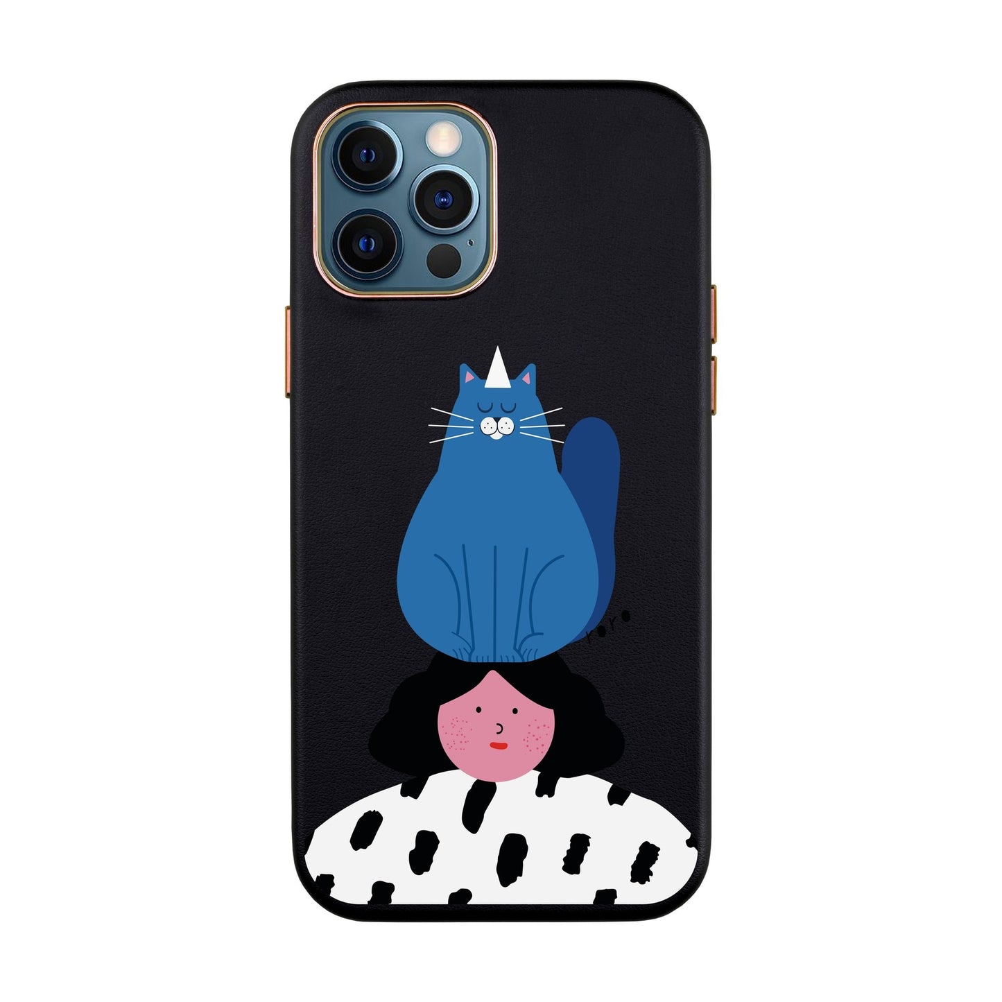 NAUGHTY CAT-iPhone XR Leather Kılıf
