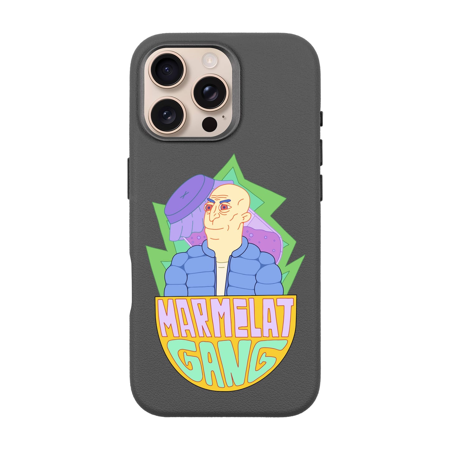 MARMELAT GANG-iPhone 16 Pro Max Leather Premium Kılıf MagSafe Özellikli