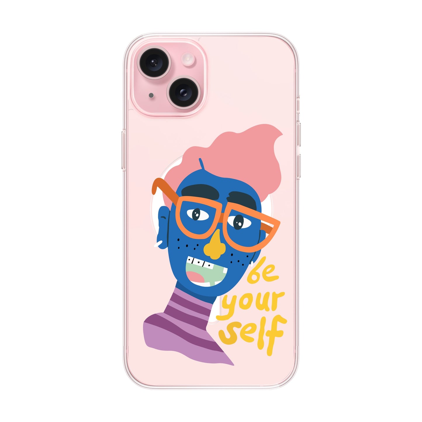 BE YOUR SELF-iPhone 15 Plus Solid Kılıf MagSafe Özellikli