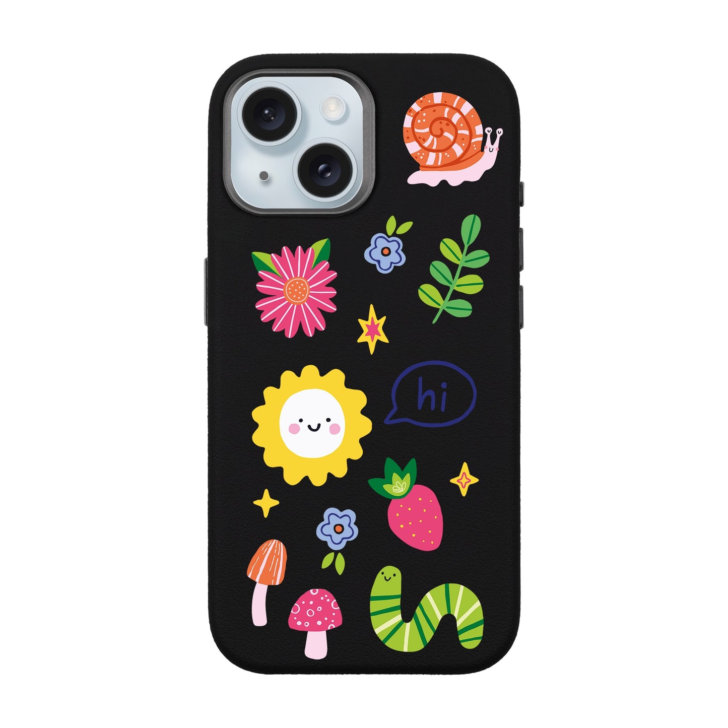 HELLO NATURE-iPhone 15 Leather Premium Kılıf MagSafe Özellikli