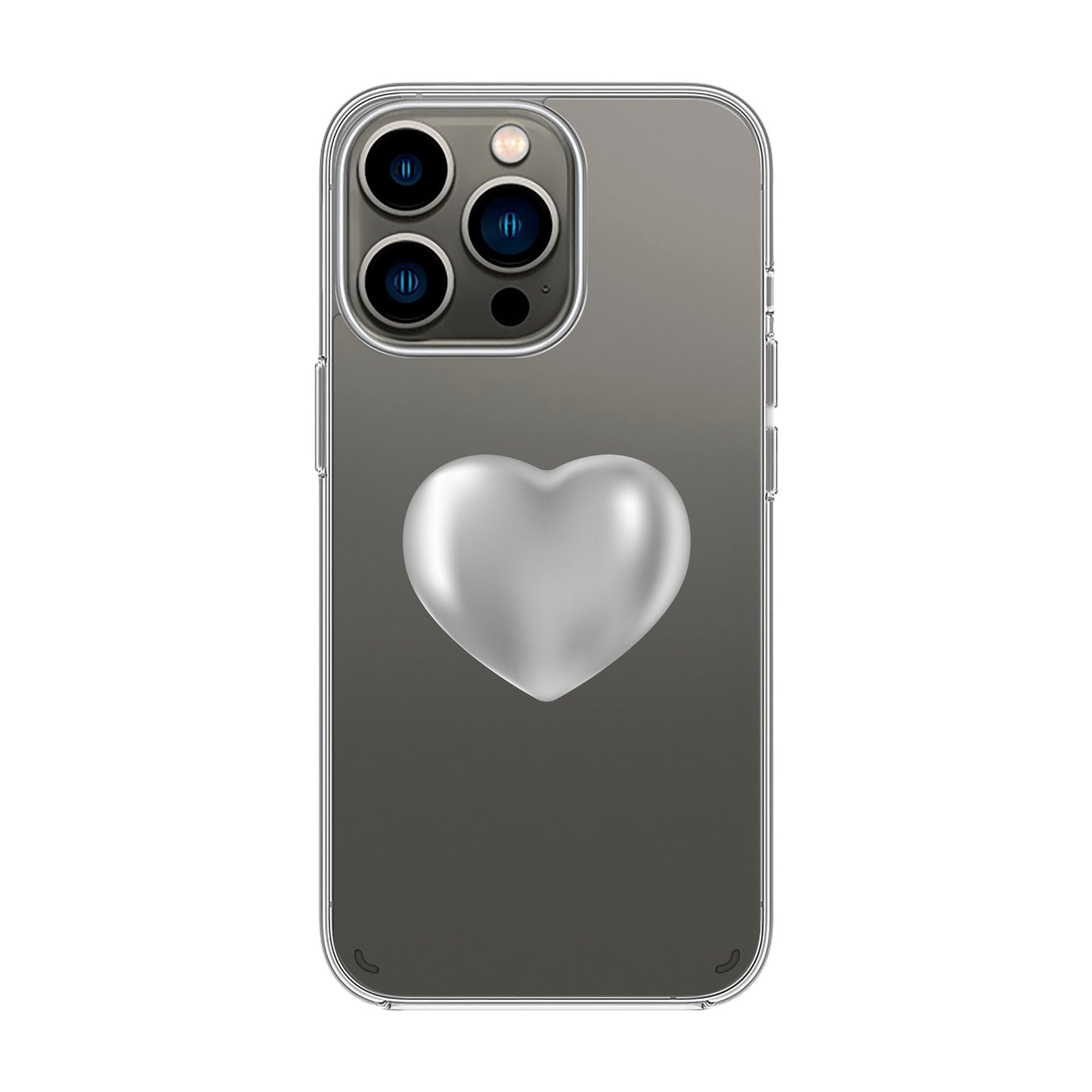 SILVER HEART-iPhone X / Xs Solid Kılıf
