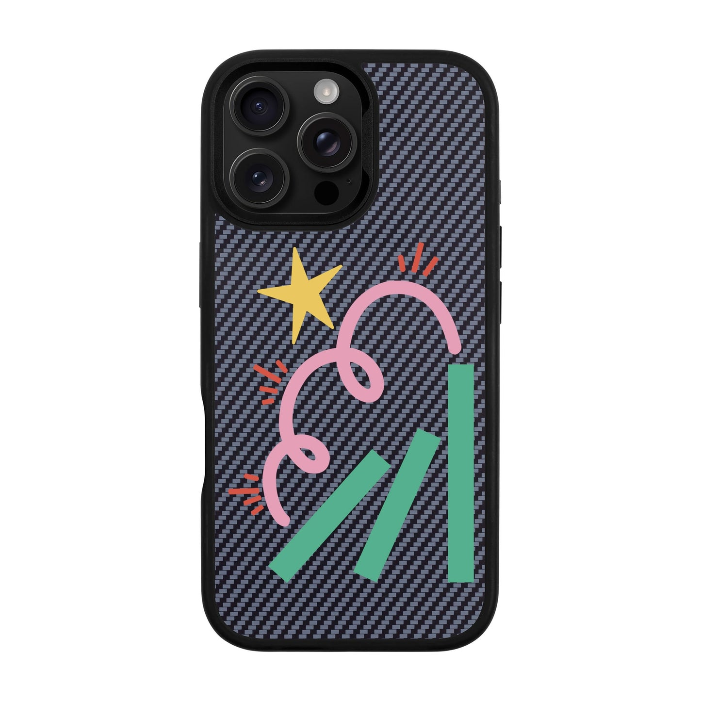 DOMINO-iPhone 16 Pro Max Plaid Kılıf MagSafe Özellikli