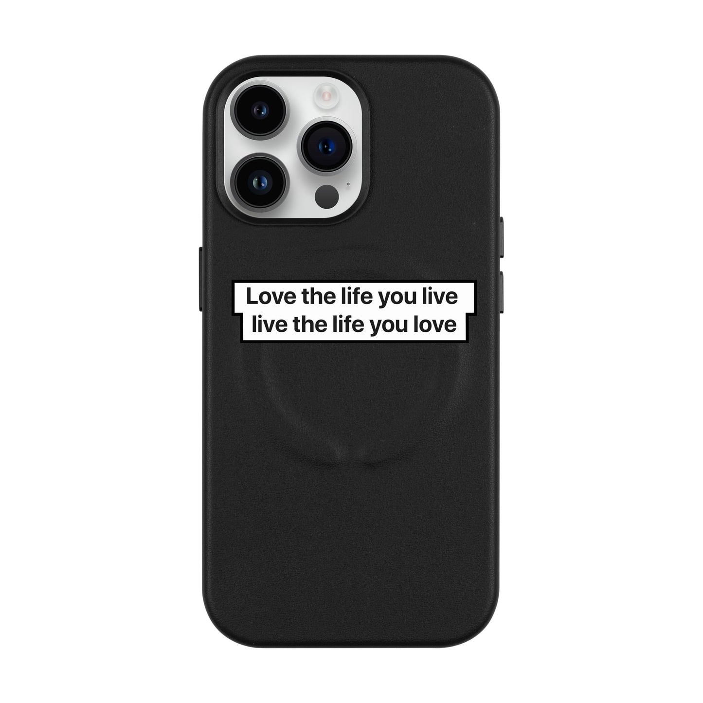 LOVE THE LIFE-iPhone 14 Pro Max Leather Kılıf MagSafe Özellikli