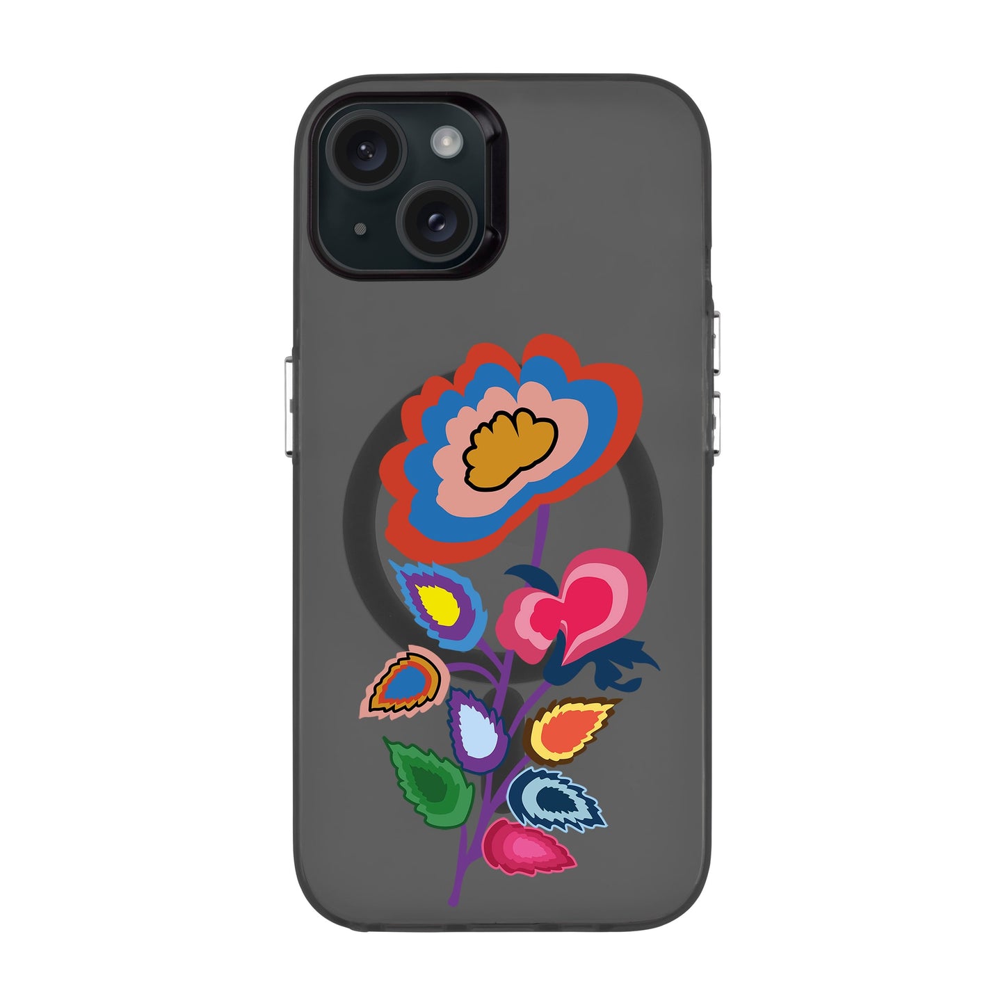 KNITTED FLOWER-iPhone 15 Plus Hold Kılıf MagSafe Özellikli
