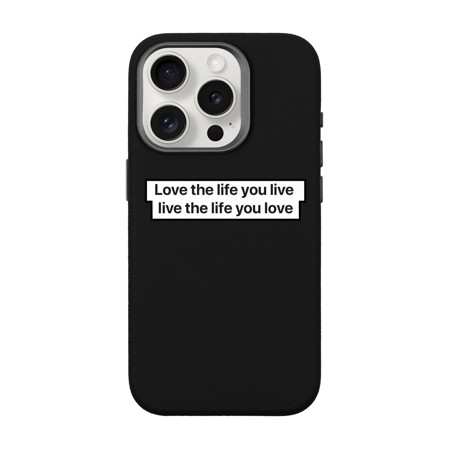 LOVE THE LIFE-iPhone 15 Pro Leather Premium Kılıf MagSafe Özellikli