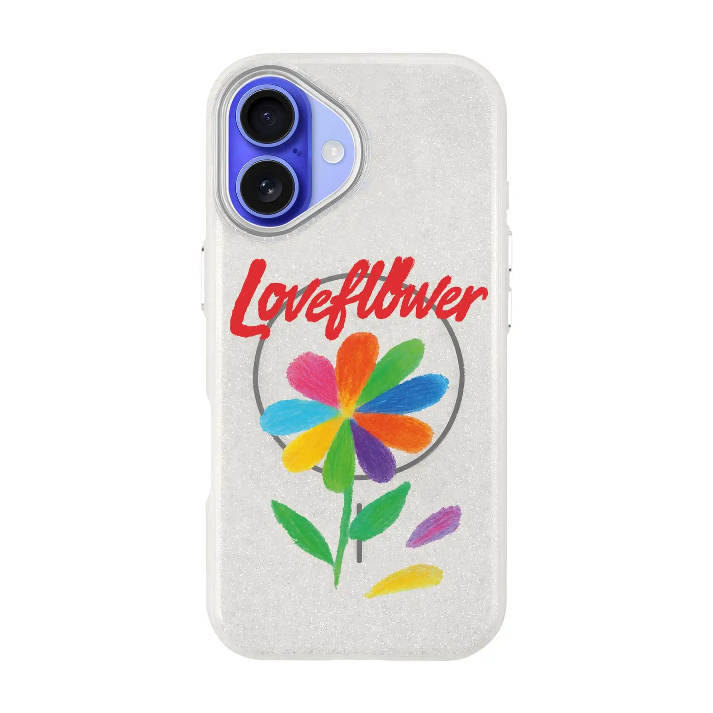 LOVE FLOWER-iPhone 16 Plus Radiant Kılıf MagSafe Özellikli