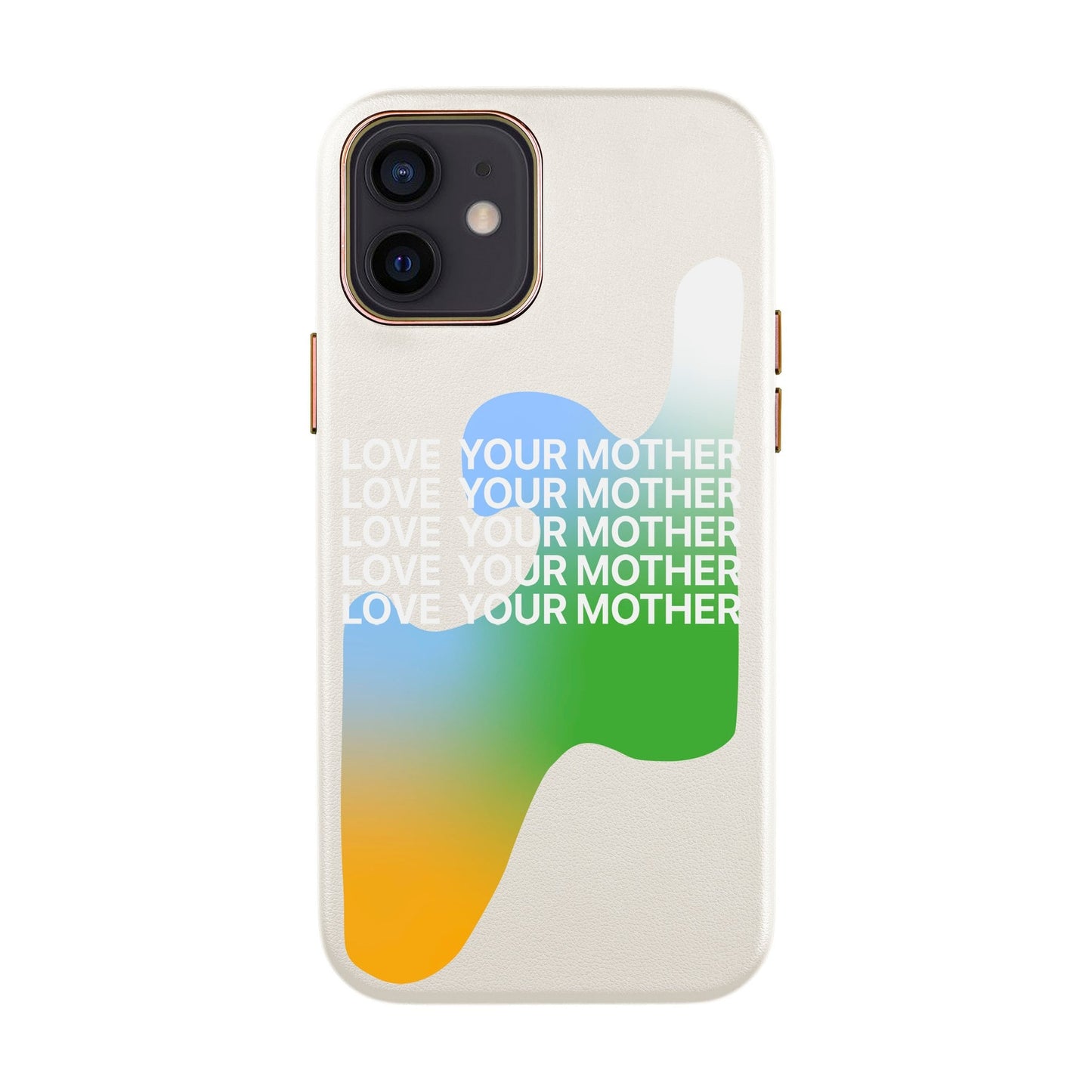 LOVE YOUR MOTHER-iPhone 12 Mini Leather Kılıf