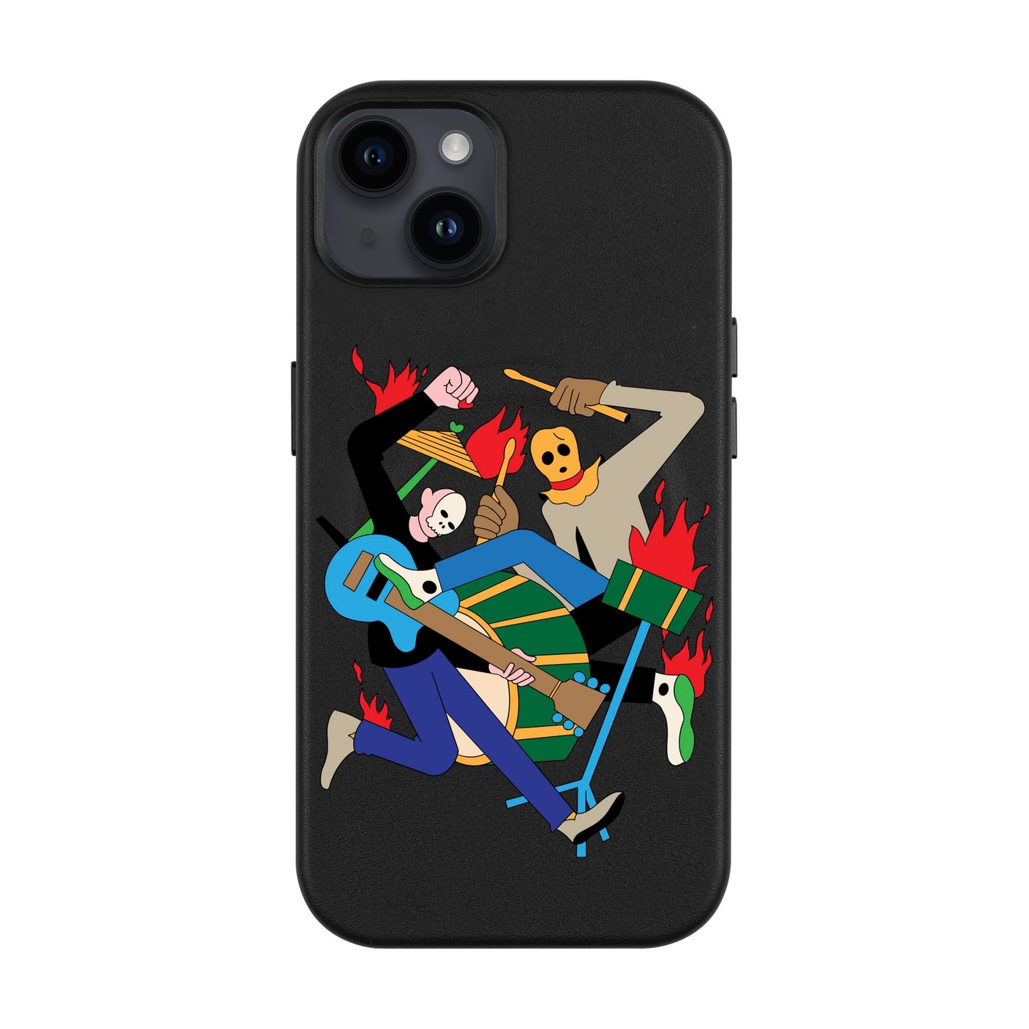 MONSTER MASH-iPhone 14 Plus Leather Kılıf MagSafe Özellikli