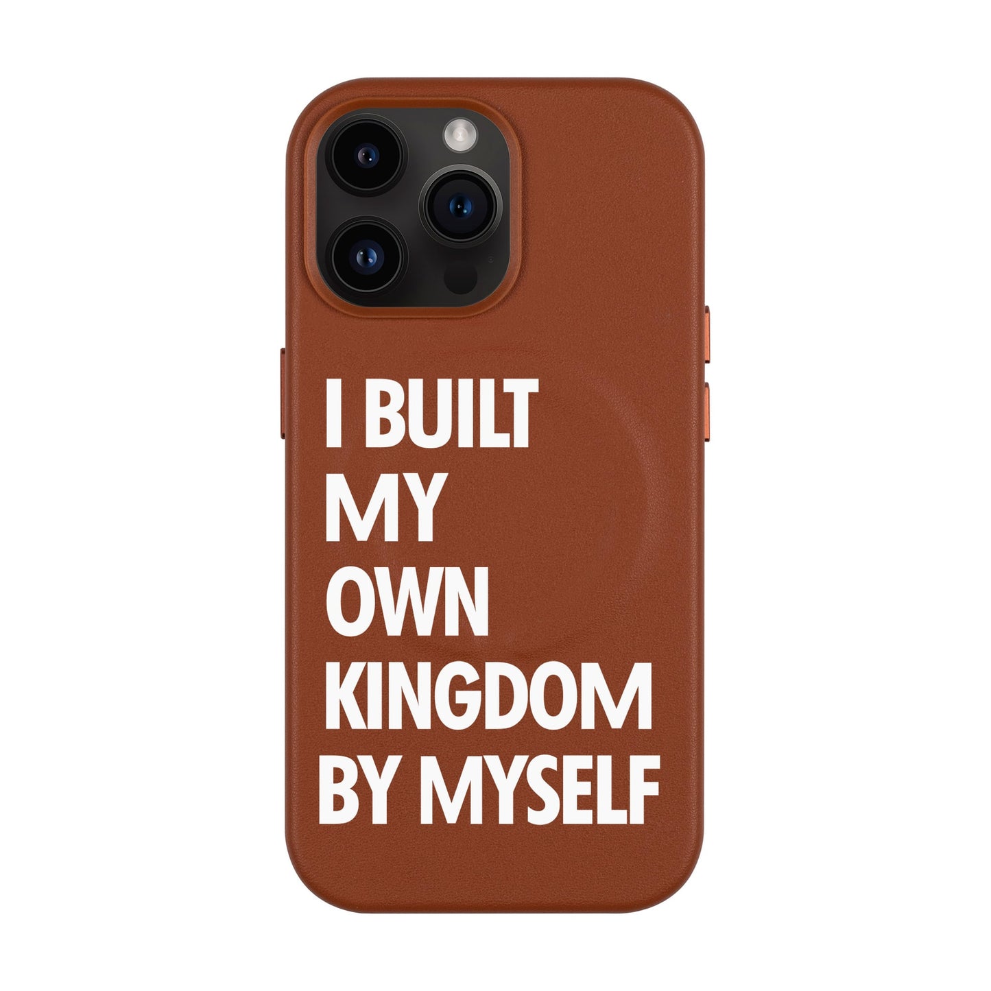 KINGDOM-iPhone 14 Pro Max Leather Kılıf MagSafe Özellikli