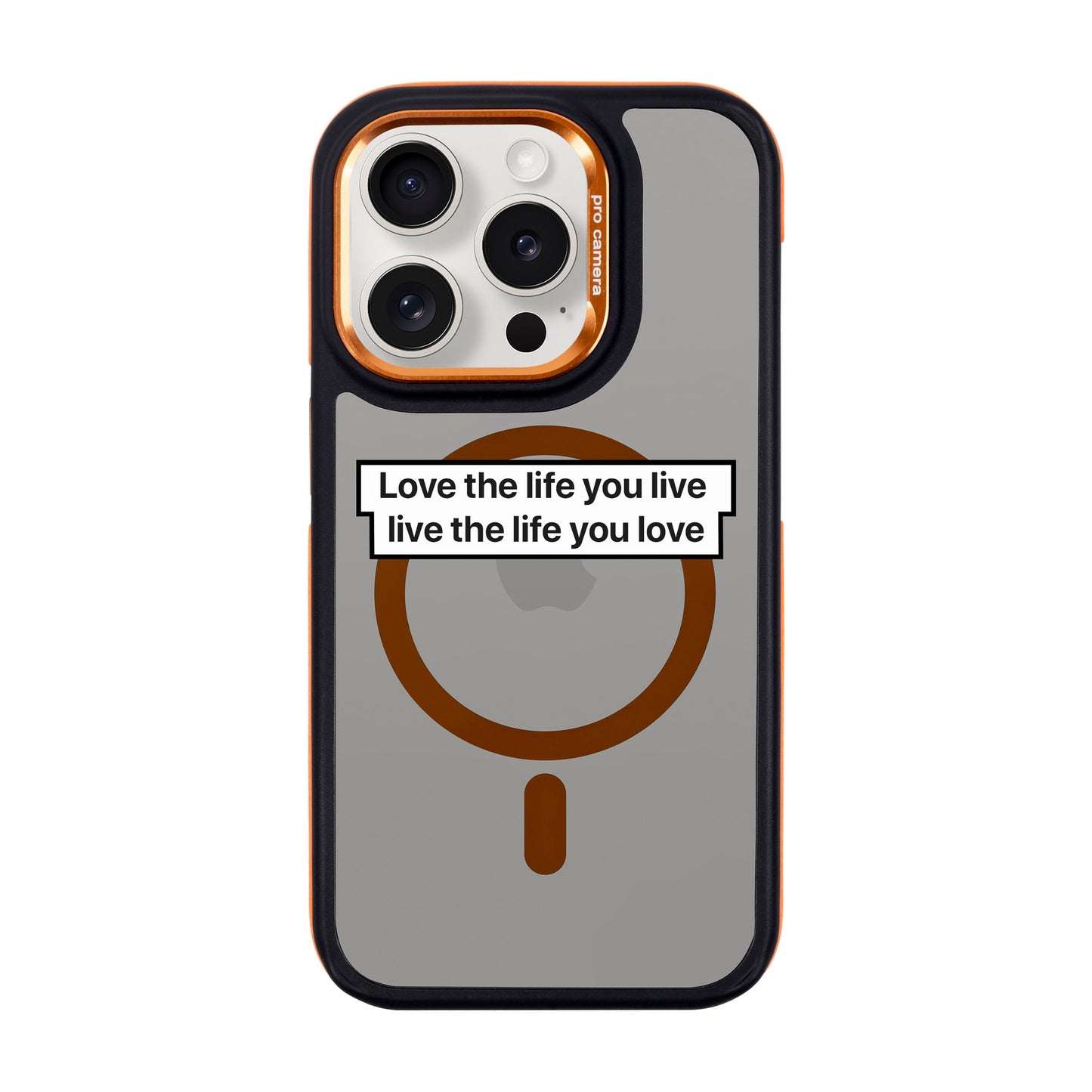 LOVE THE LIFE-iPhone 15 Pro Dark Kılıf MagSafe Özellikli