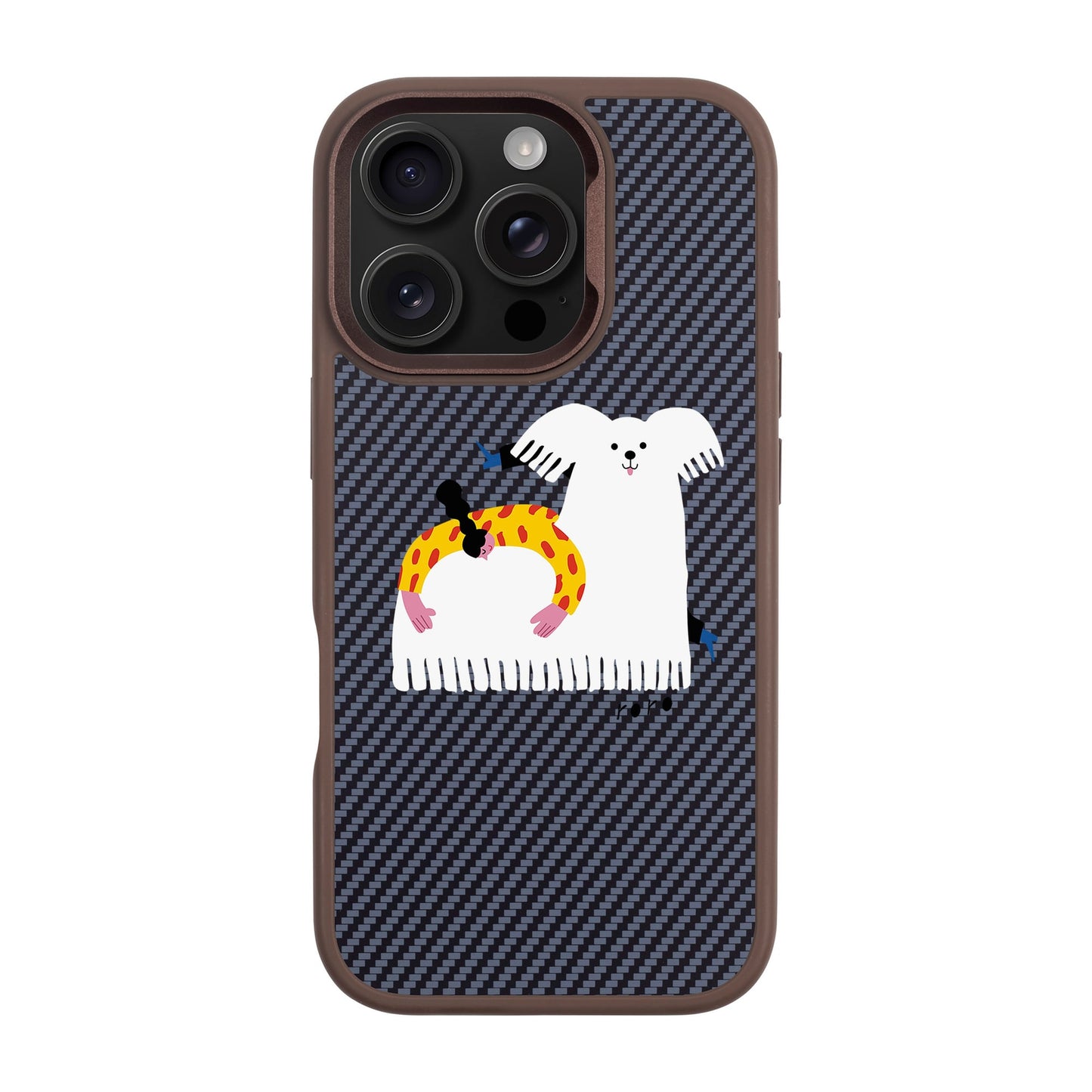 FANCY DOG-iPhone 16 Pro Plaid Kılıf MagSafe Özellikli