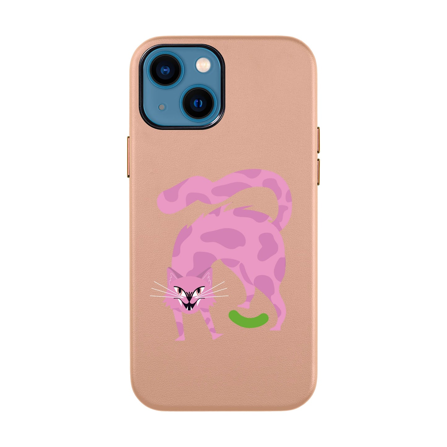 GRUMBLEPAWS-iPhone 14 Leather Kılıf