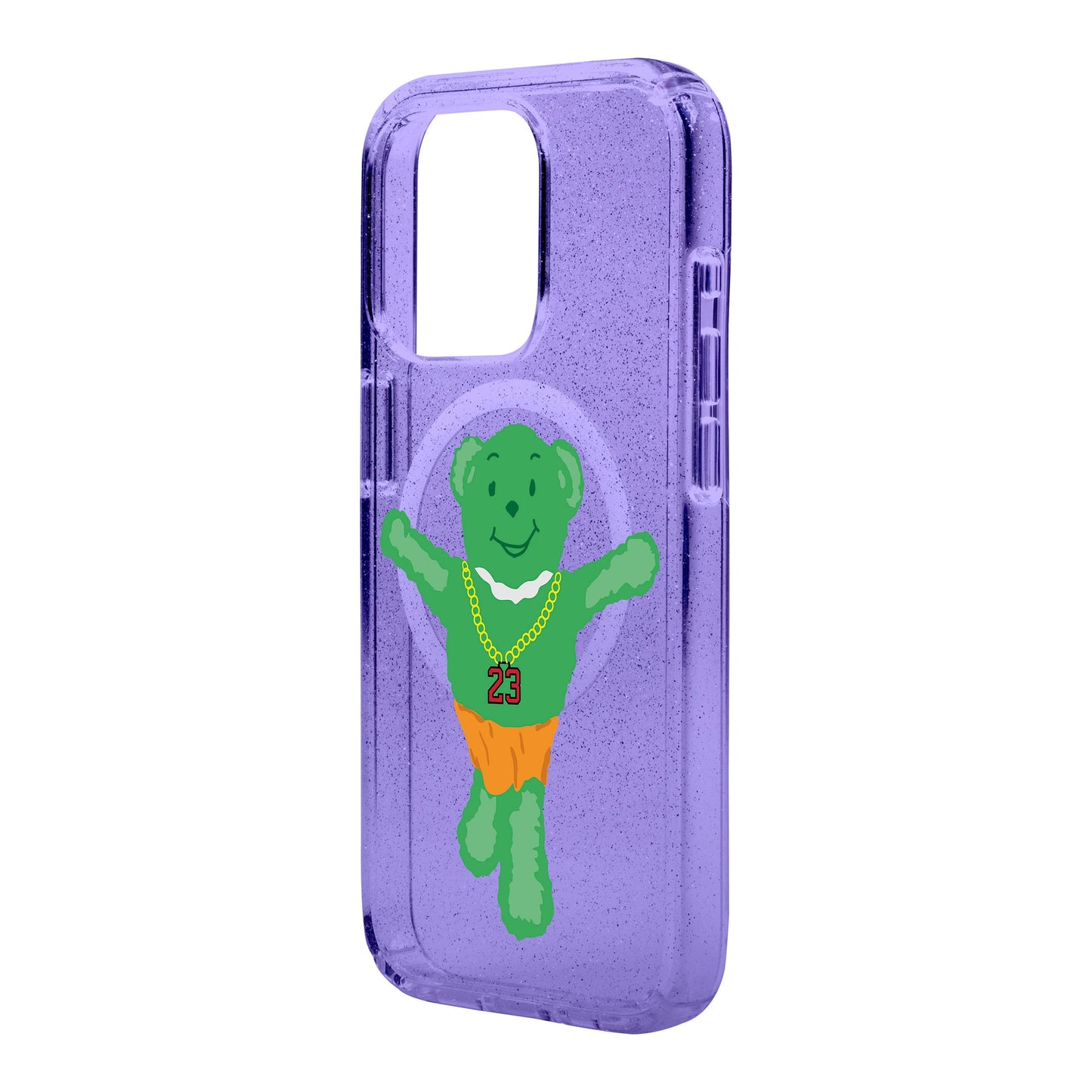 GREEN BEAR-iPhone 15 Pro Max Shiny Kılıf MagSafe Özellikli
