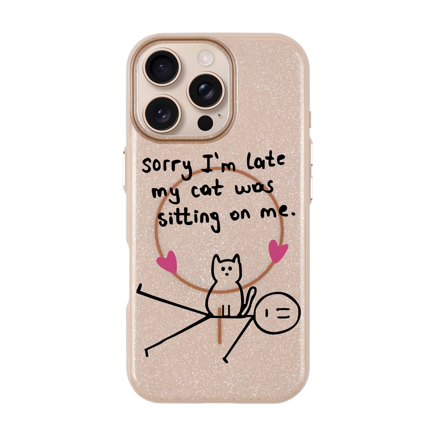 SORRY I'M LATE-iPhone 16 Pro Max Radiant Kılıf MagSafe Özellikli