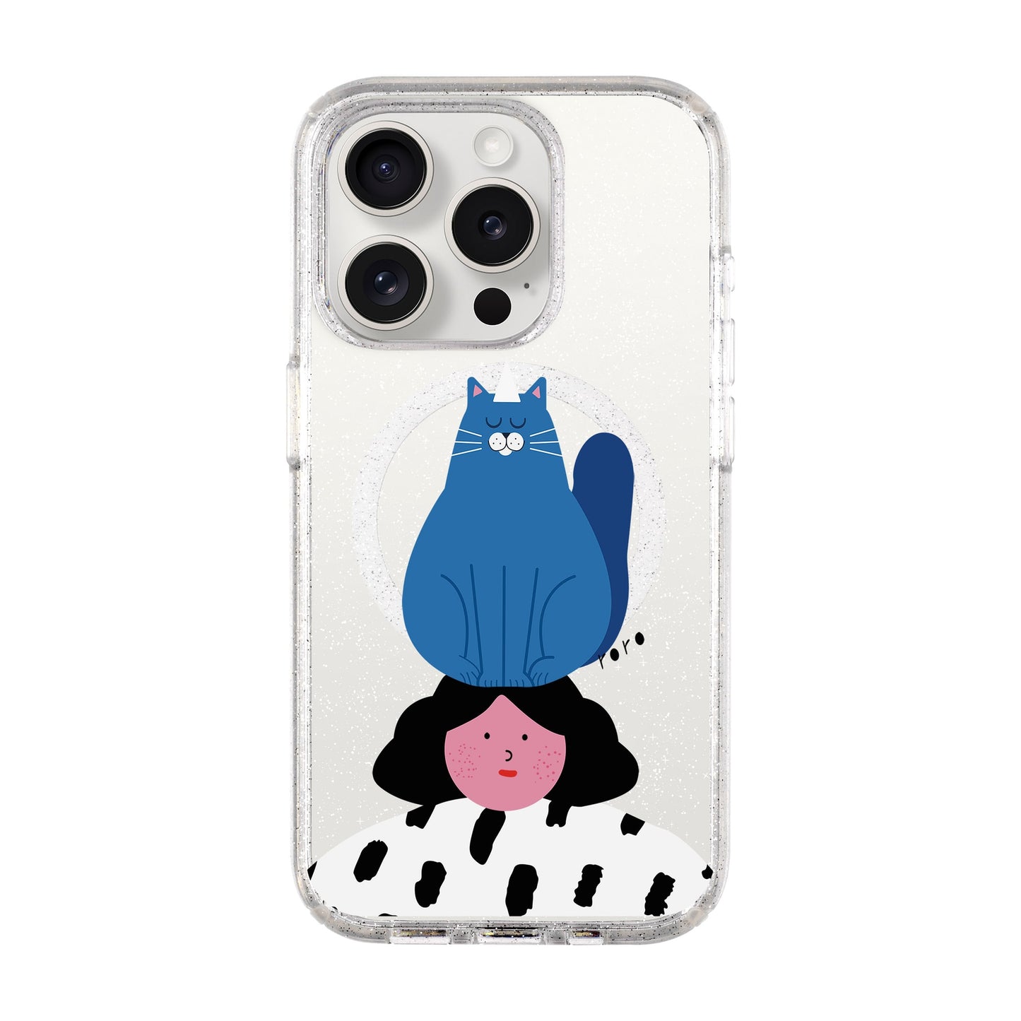NAUGHTY CAT-iPhone 15 Pro Shiny Kılıf MagSafe Özellikli