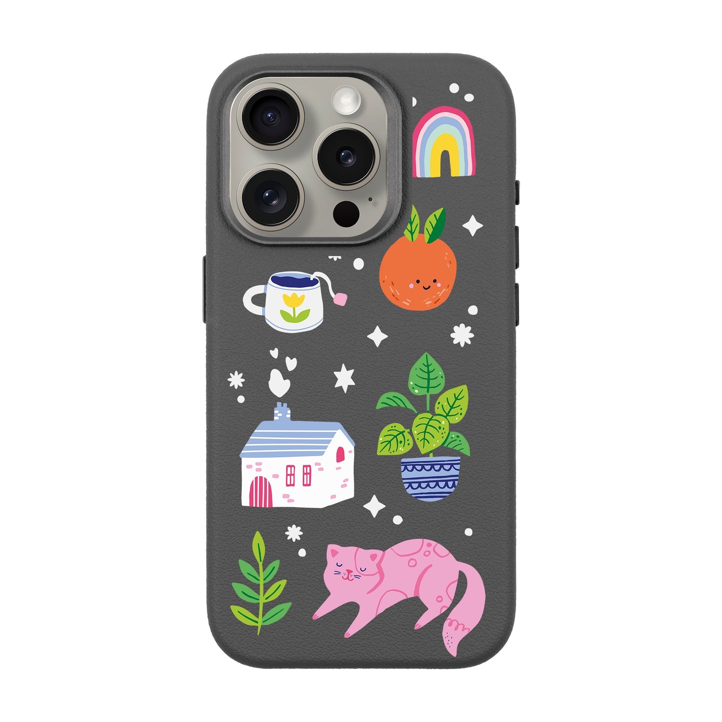 FRESH SPRING-iPhone 15 Pro Leather Premium Kılıf MagSafe Özellikli