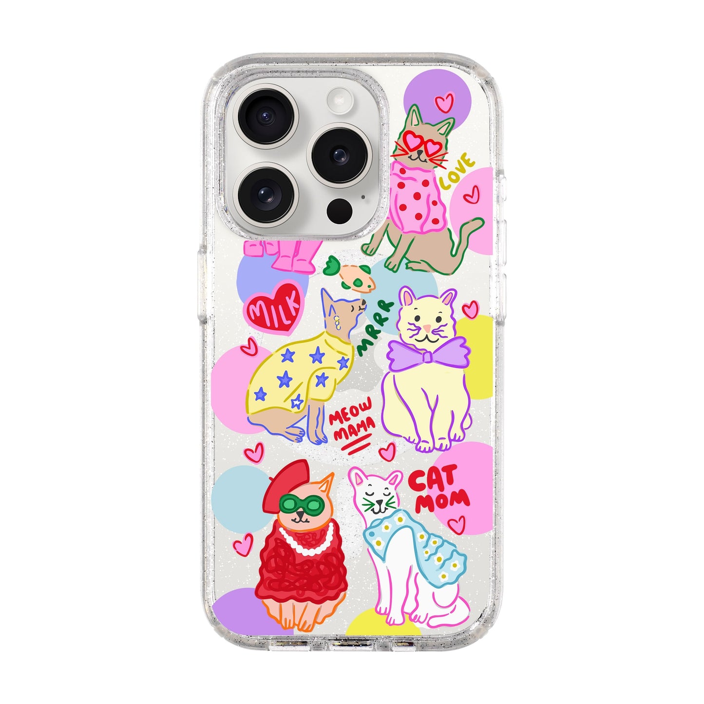 CAT MOM-iPhone 15 Pro Shiny Kılıf MagSafe Özellikli