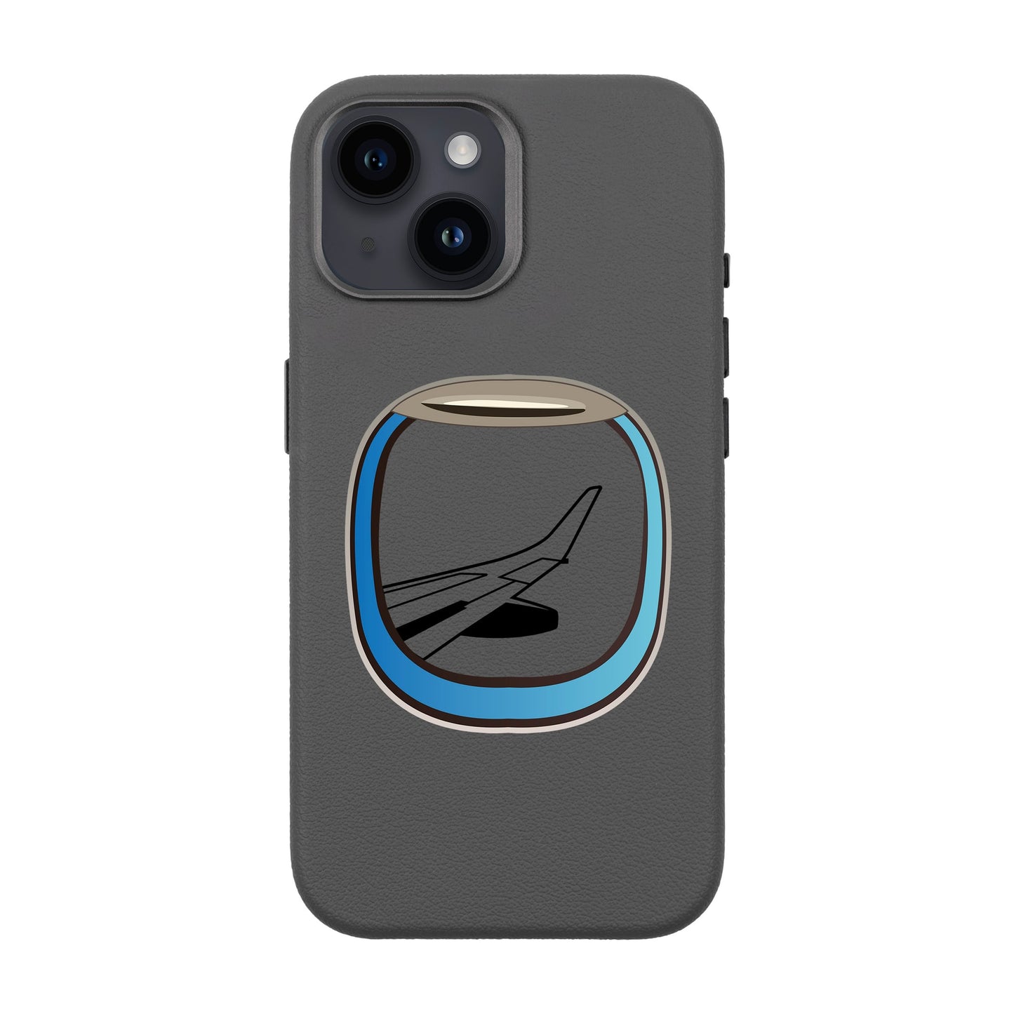 AIRCRAFT WINDOW-iPhone 13 Leather Premium Kılıf MagSafe Özellikli