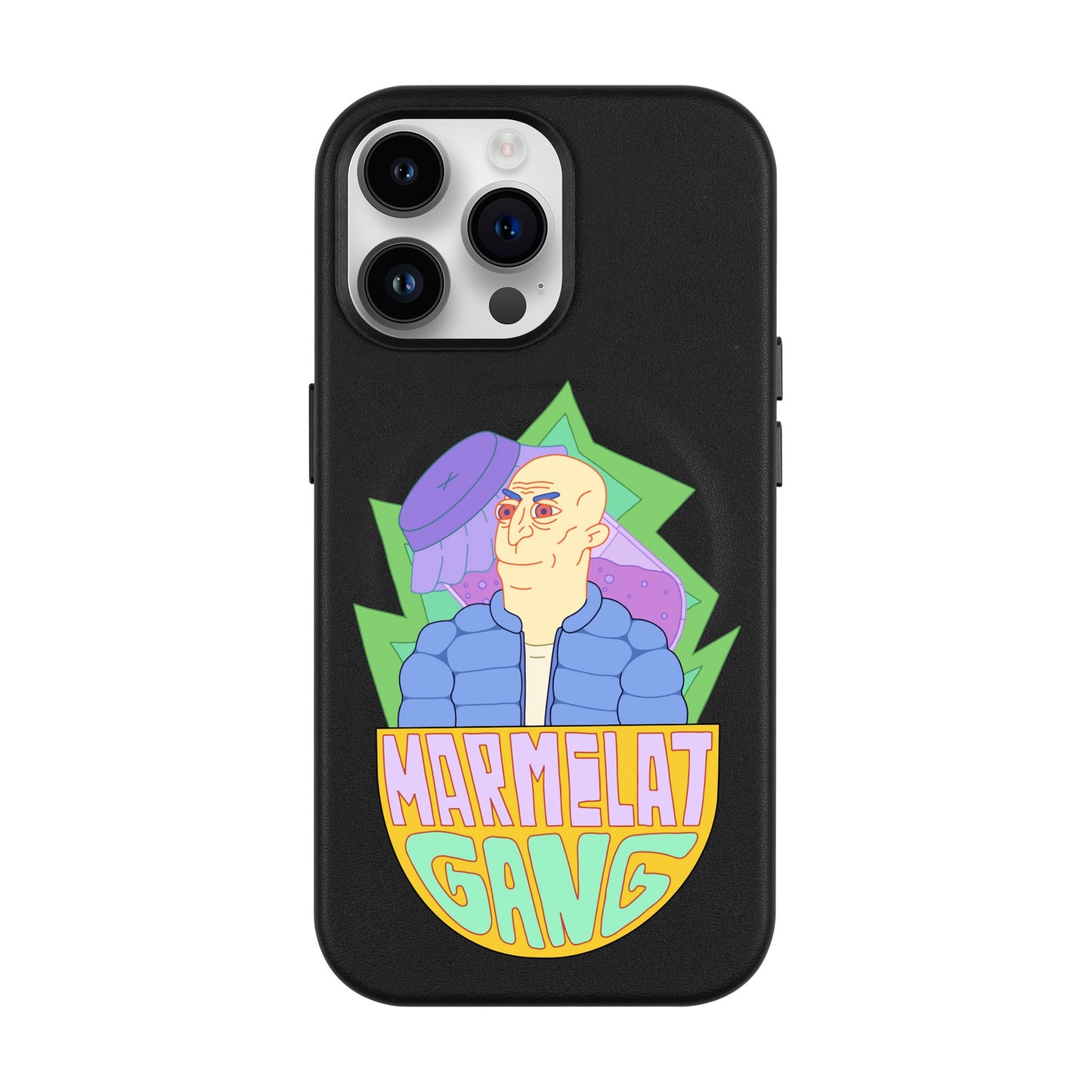 MARMELAT GANG-iPhone 14 Pro Max Leather Kılıf MagSafe Özellikli