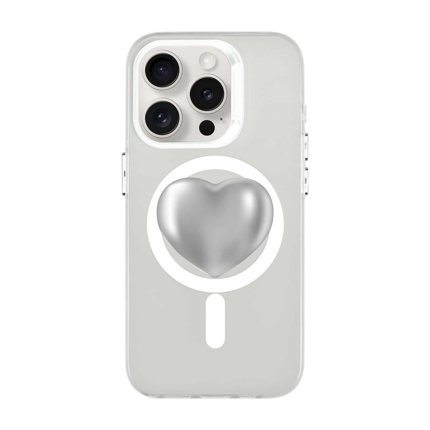 SILVER HEART-iPhone 13 Pro Hold Kılıf MagSafe Özellikli