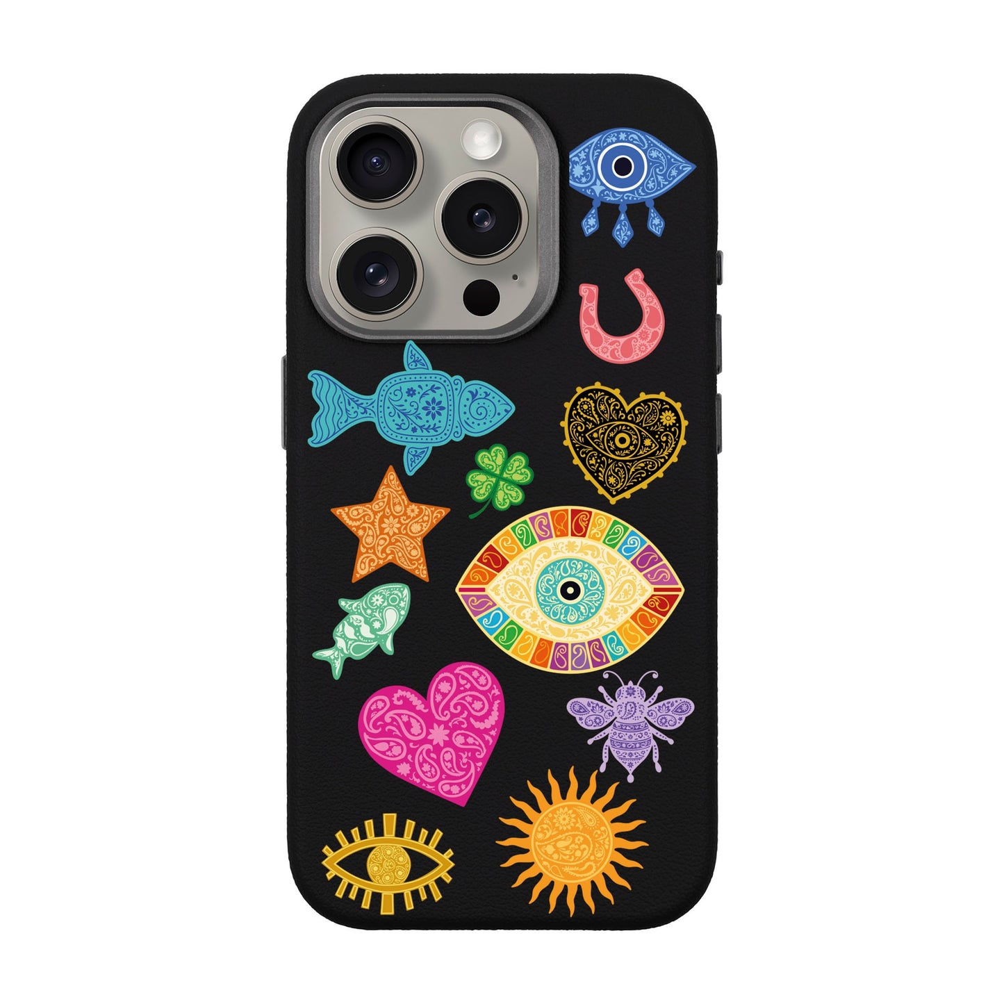 CHARMS BY BERRİN ÖZKAN-iPhone 15 Pro Leather Premium Kılıf MagSafe Özellikli