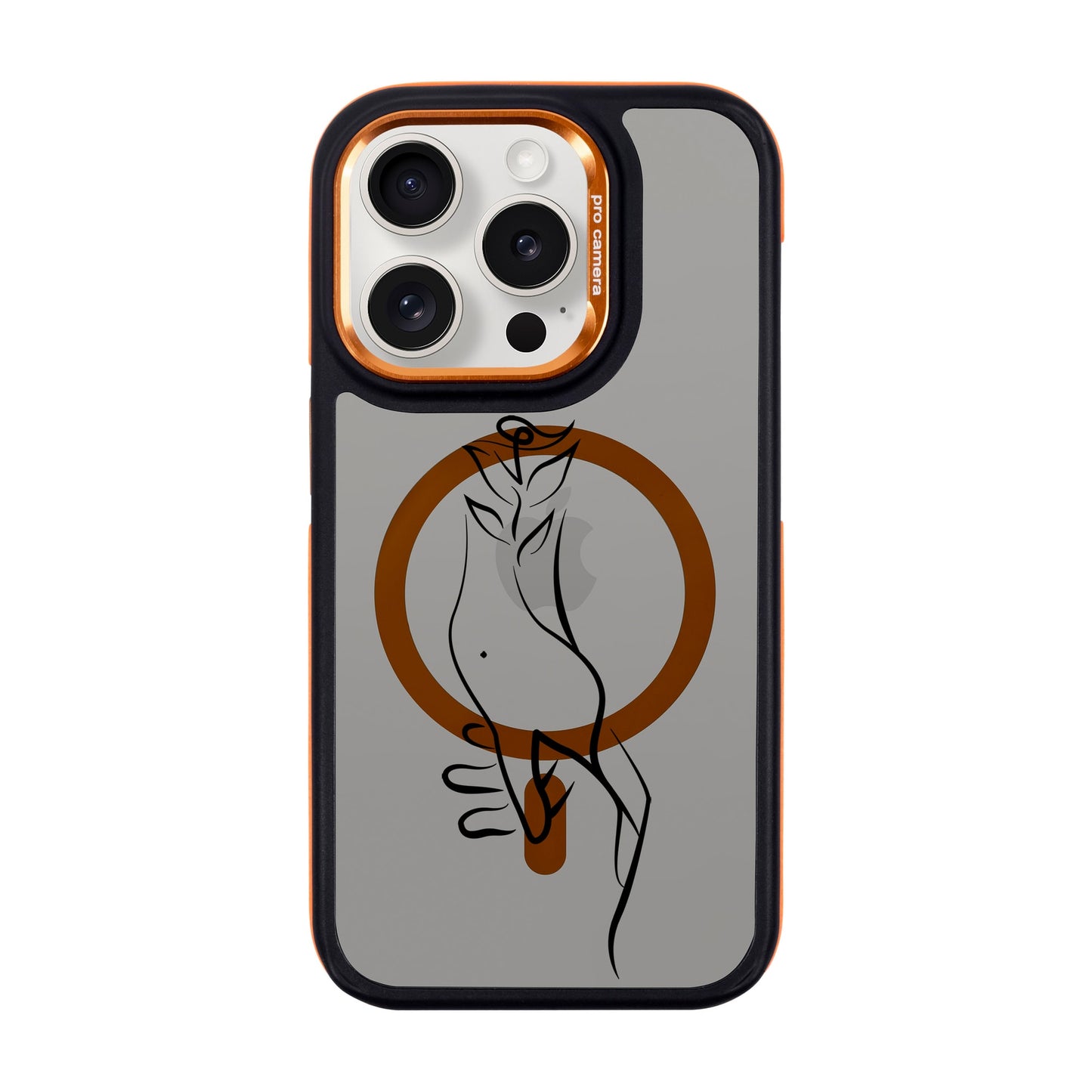 TOUCH-iPhone 15 Pro Dark Kılıf MagSafe Özellikli