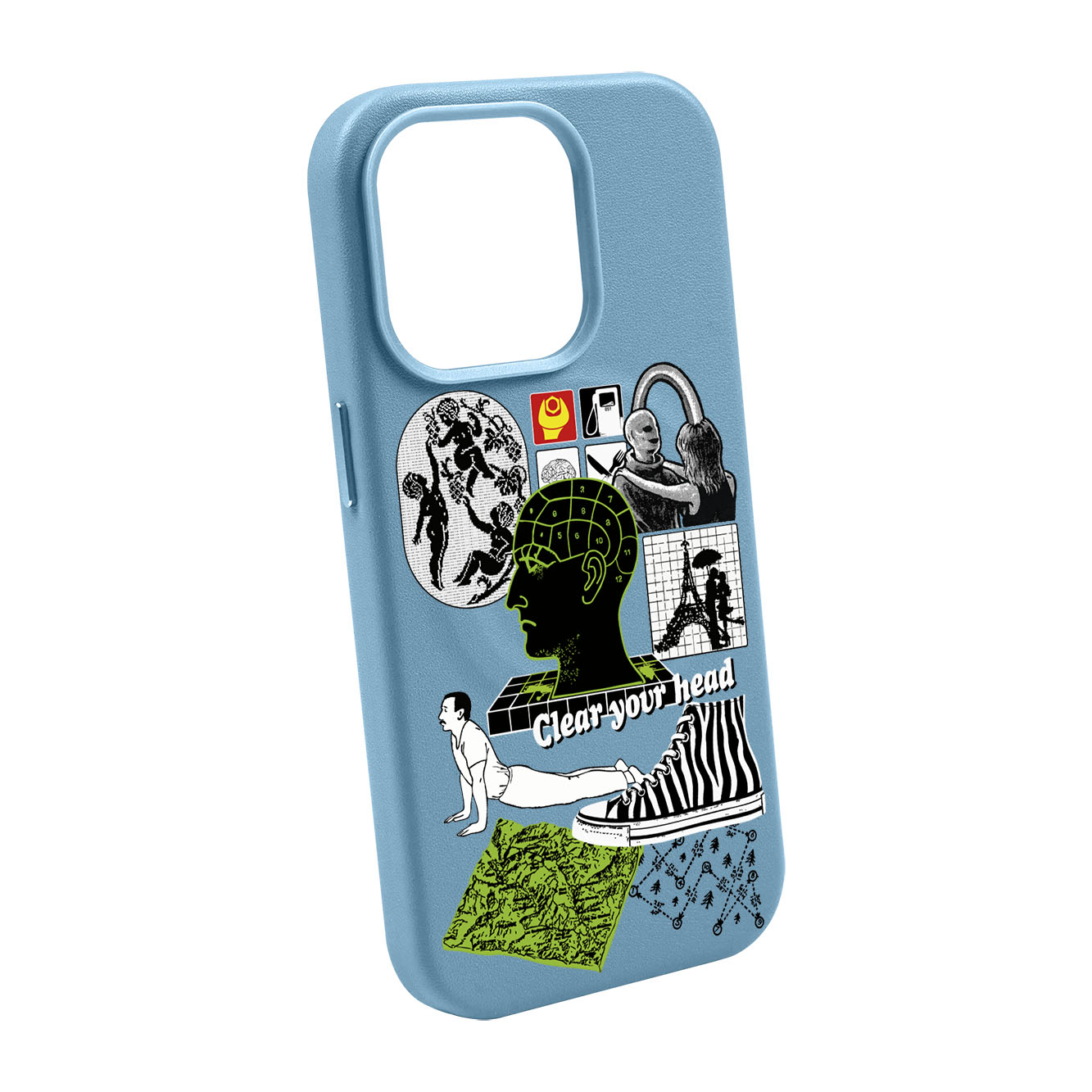 CLEAR YOUR HEAD-iPhone 14 Pro Max Leather Kılıf MagSafe Özellikli