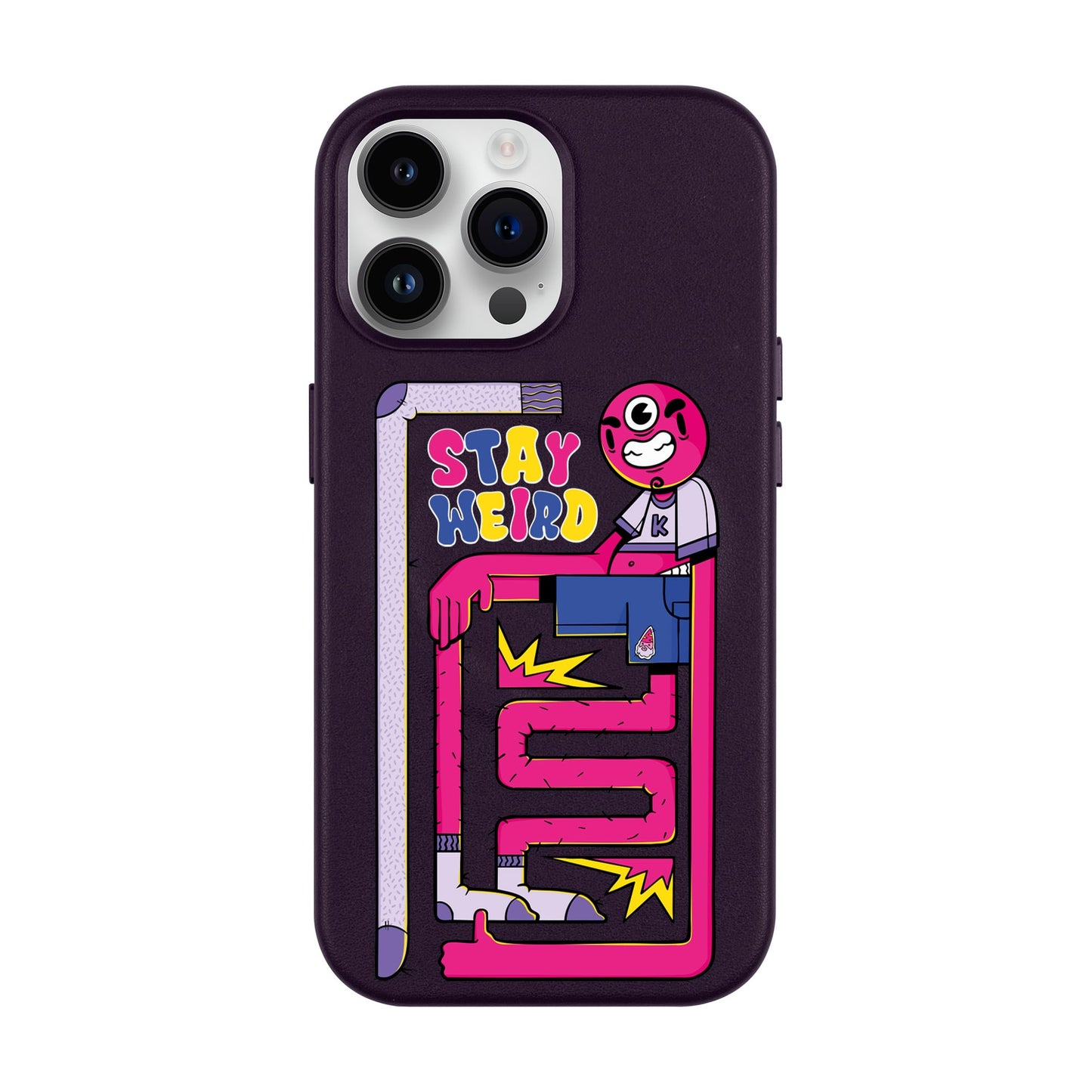 OG TOOTHY-iPhone 14 Pro Max Leather Kılıf MagSafe Özellikli