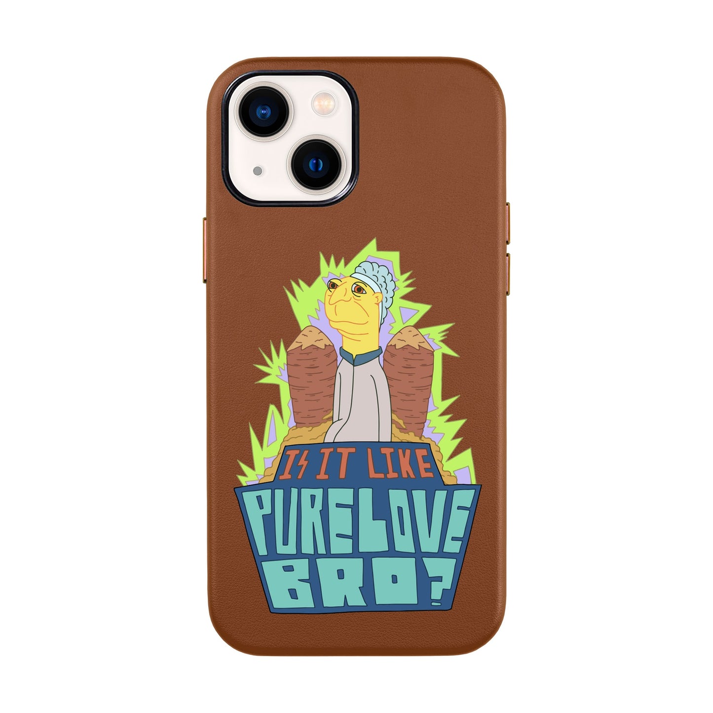PURE LOVE-iPhone 14 Leather Kılıf