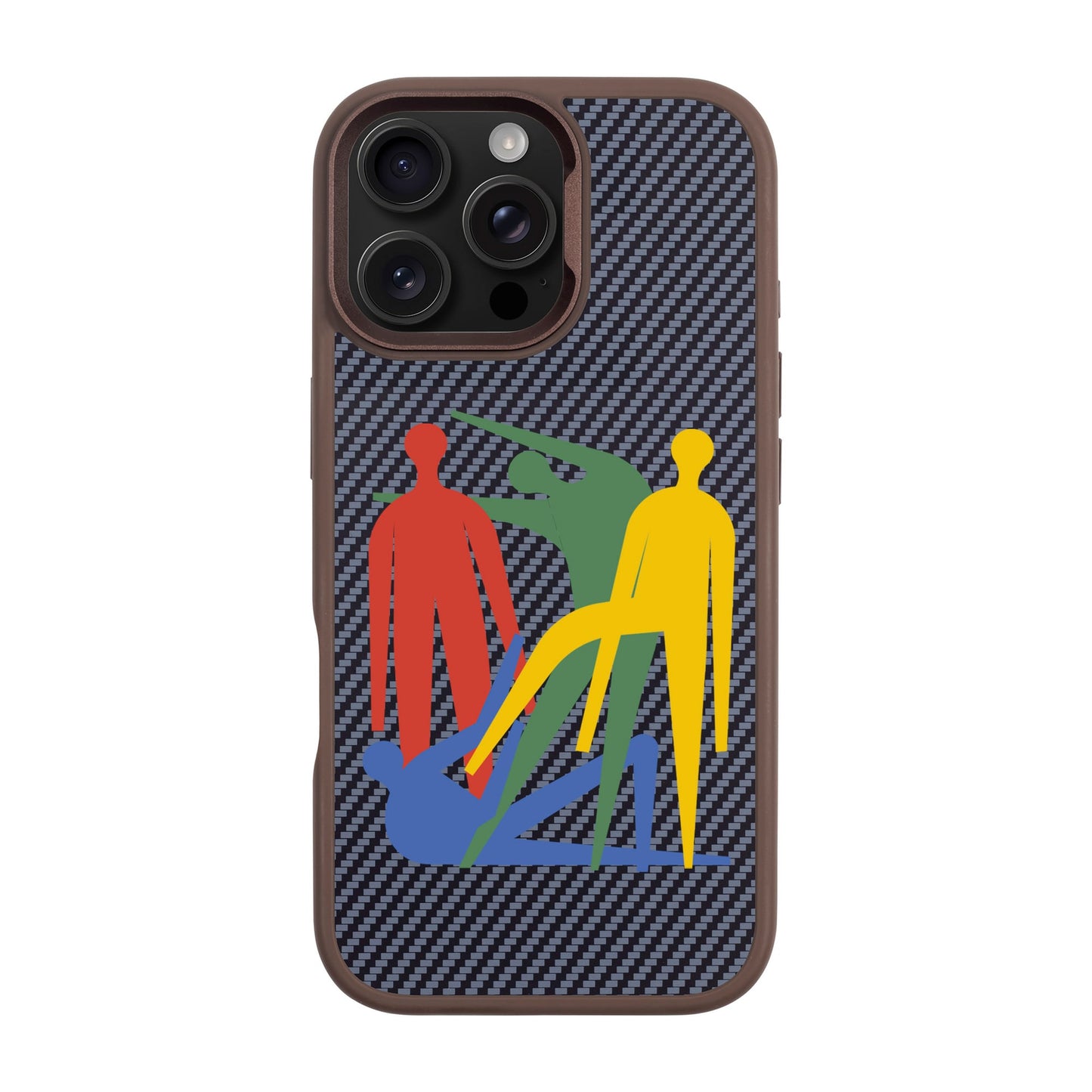 MANBOS-iPhone 16 Pro Max Plaid Kılıf MagSafe Özellikli