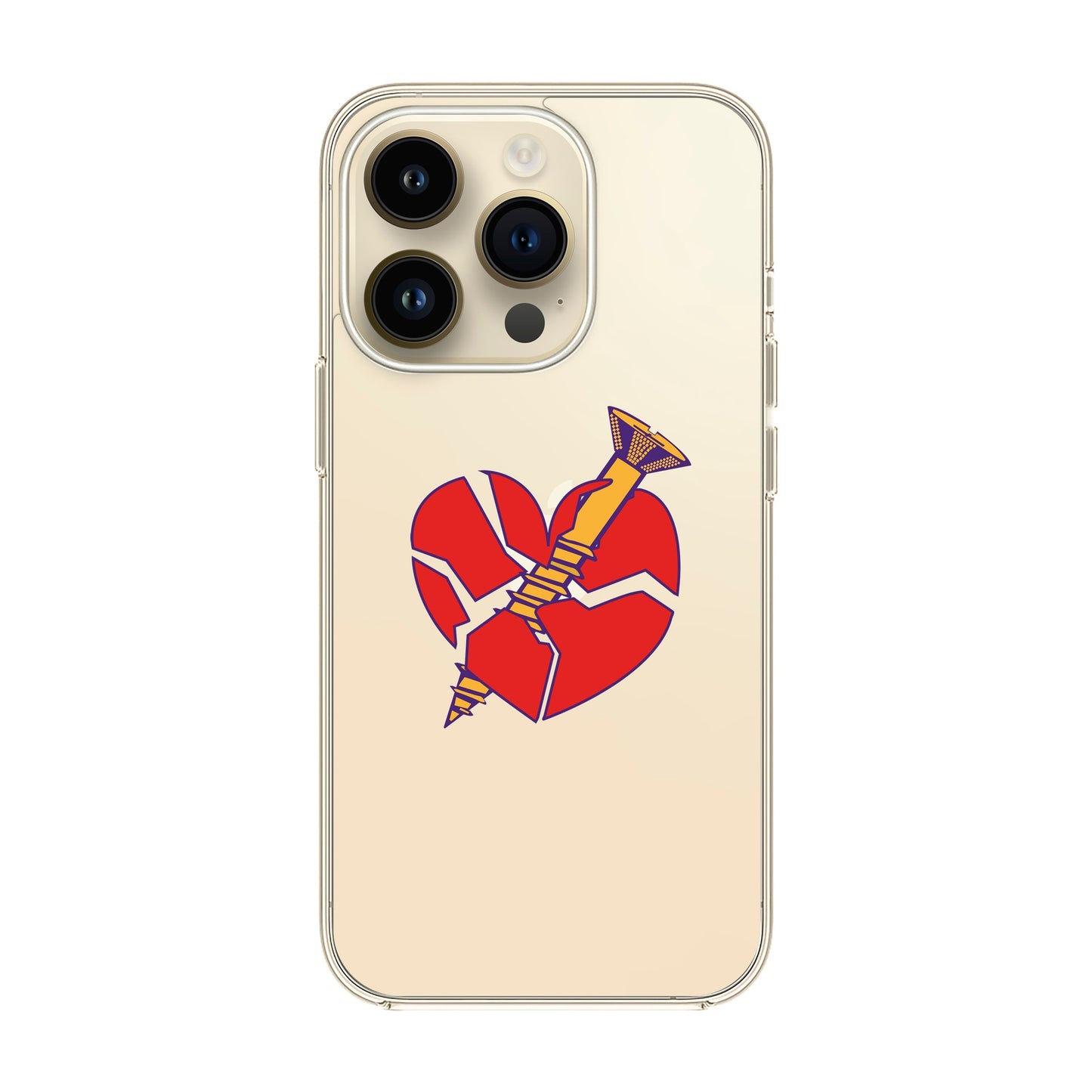 BROKEN HEART-iPhone 14 Pro Solid Kılıf