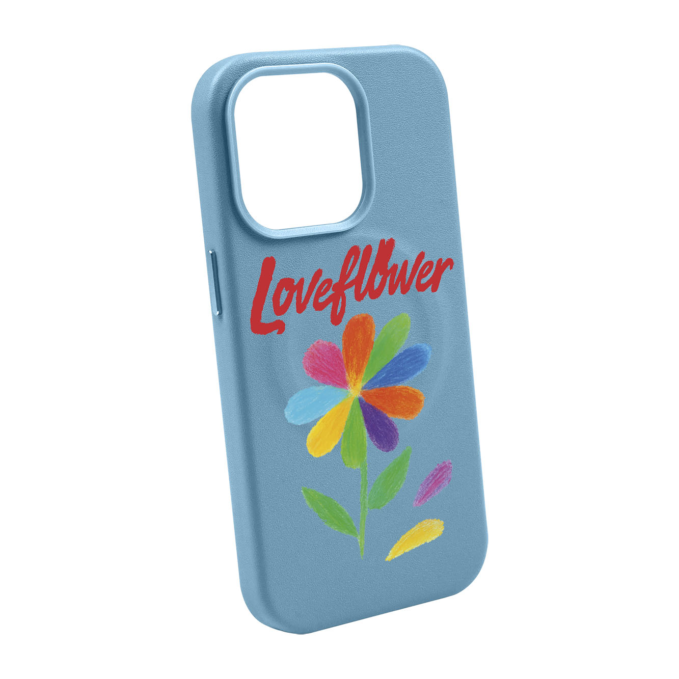 LOVE FLOWER-iPhone 14 Plus Leather Kılıf MagSafe Özellikli