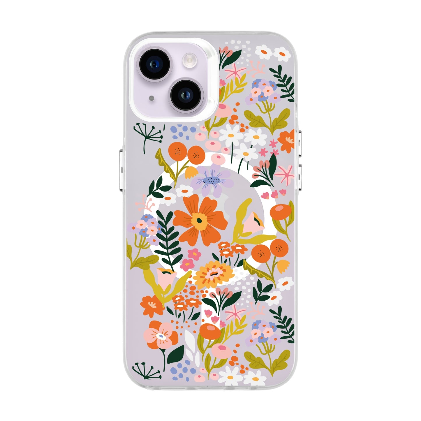 FLOWER-iPhone 14 Hold Kılıf MagSafe Özellikli