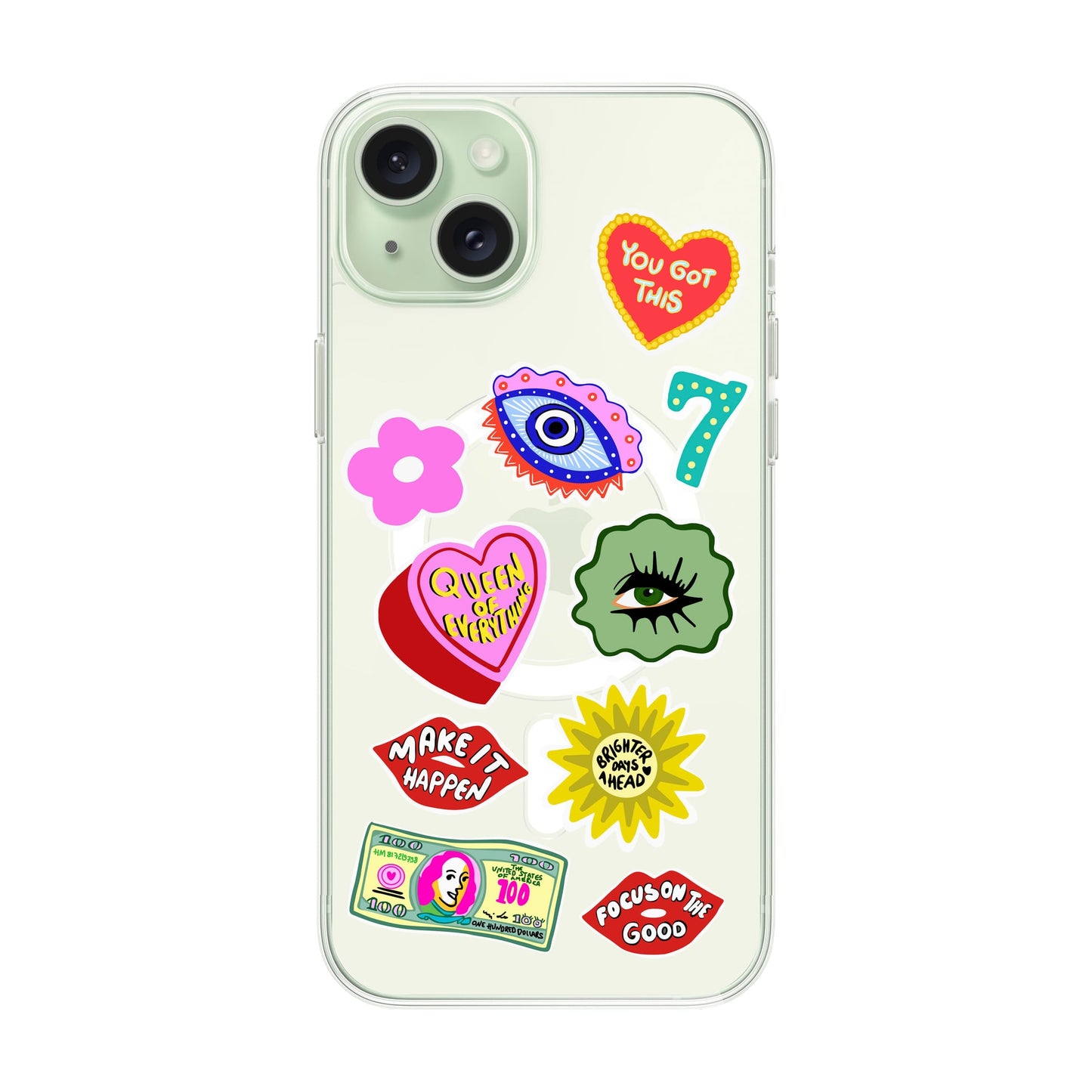 HM STICKERS-iPhone 15 Plus Solid Kılıf MagSafe Özellikli