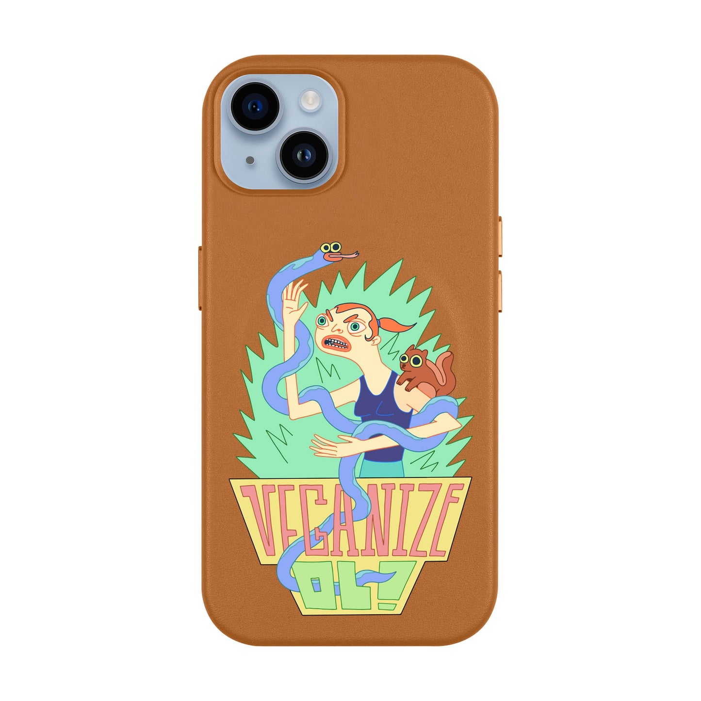VEGANİZE-iPhone 14 Plus Leather Kılıf MagSafe Özellikli