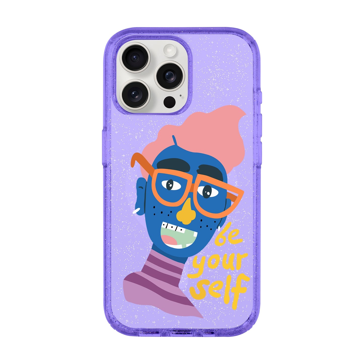 BE YOUR SELF-iPhone 15 Pro Max Shiny Kılıf MagSafe Özellikli